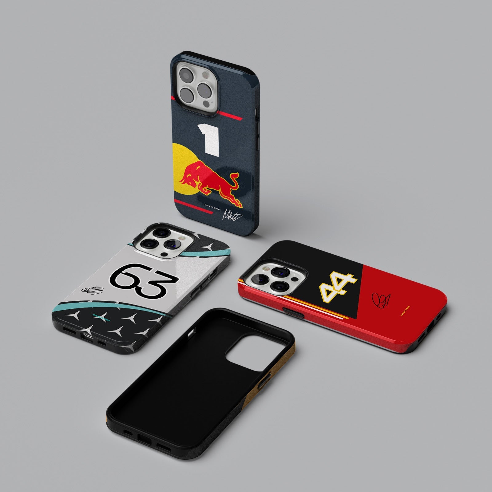 F1 2025 signed phone case collection