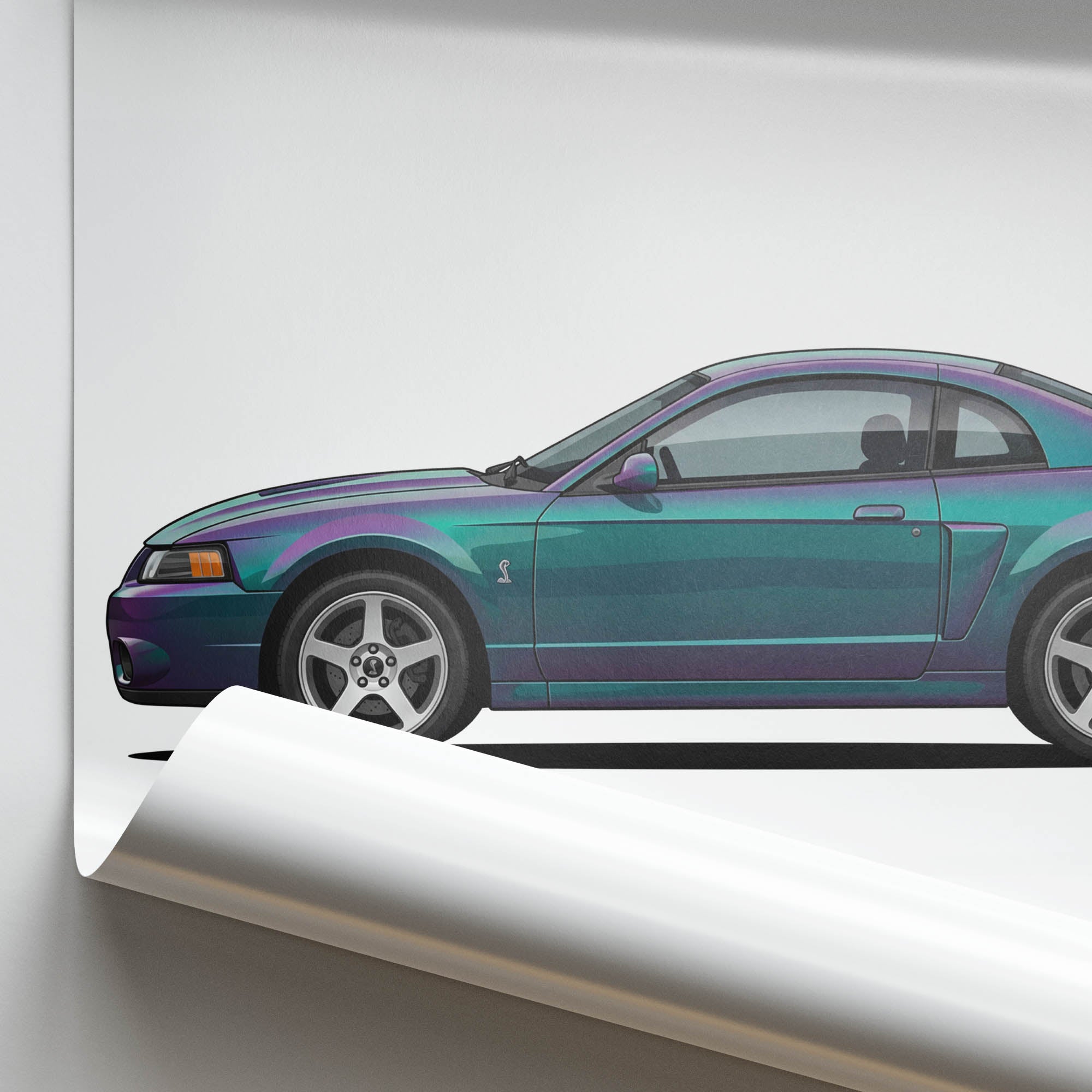 2004 Ford Mustang Svt Cobra Terminator – Car Print (Side)