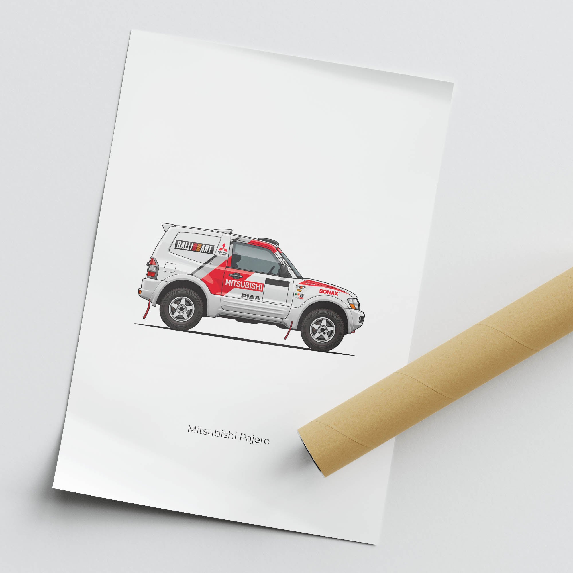2001 Mitsubishi Pajero Jutta Kleinschmidt – Car Print