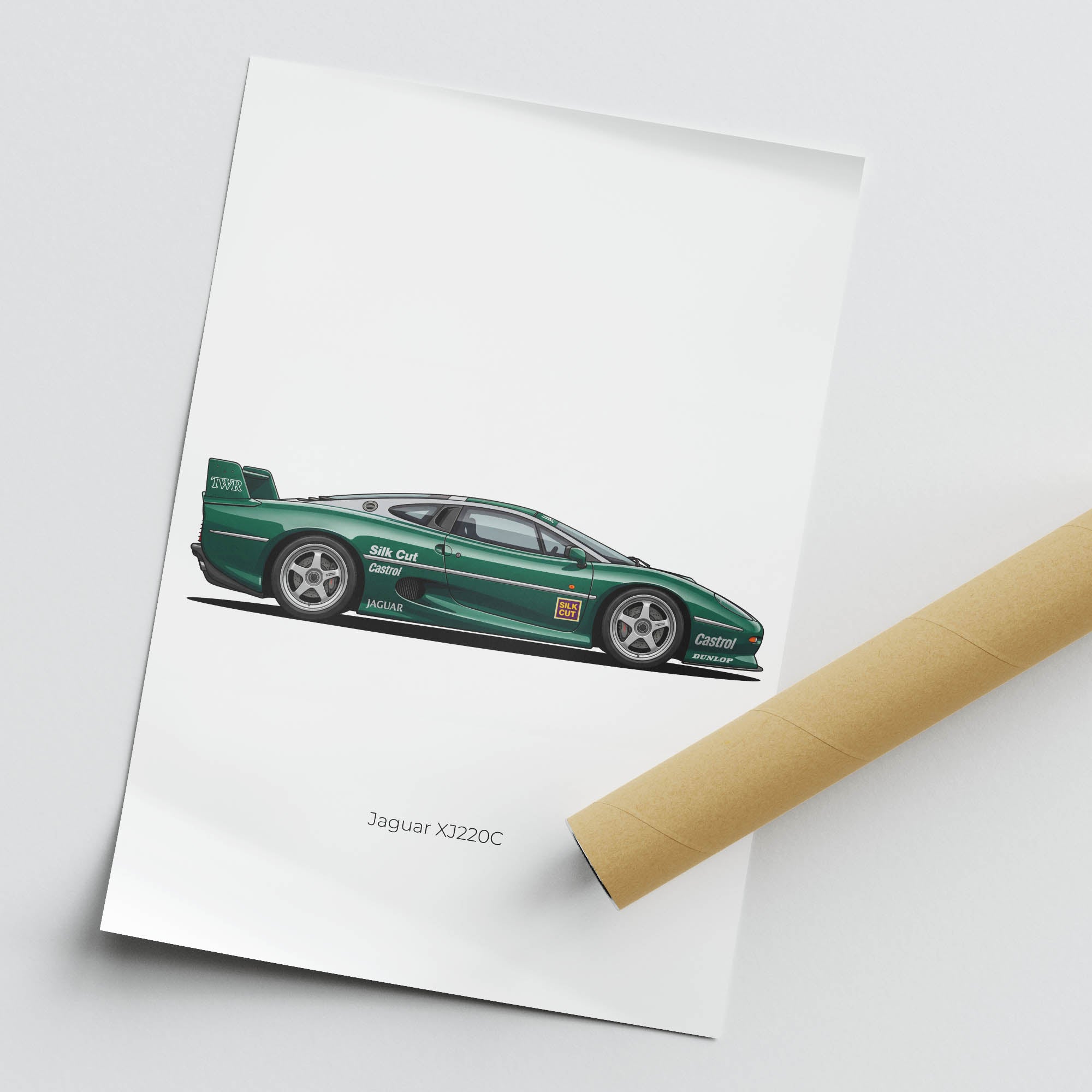 1993 Jaguar XJ220C Twr – Car Print (Side)