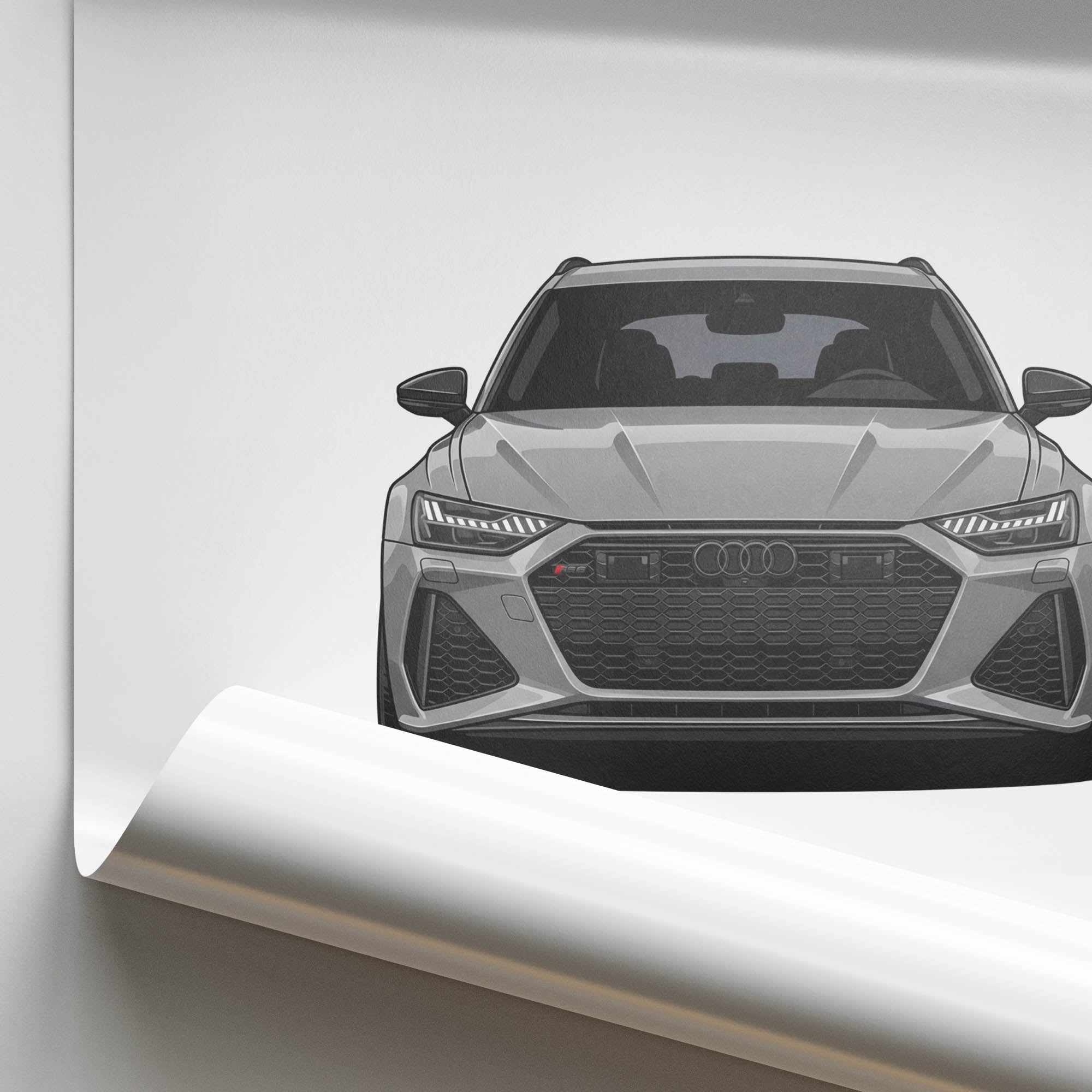 2020 Audi RS6 Avant C8 Nardo – Car Print