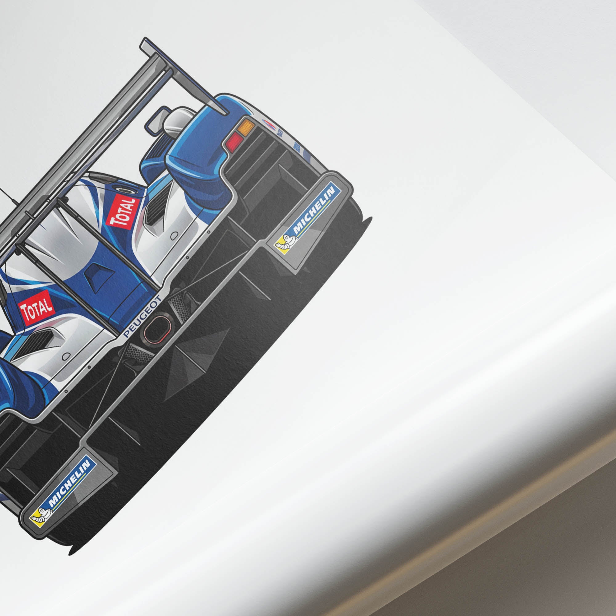 2009 Peugeot 908 Hdi Fap Team Peugeot Total – Car Print