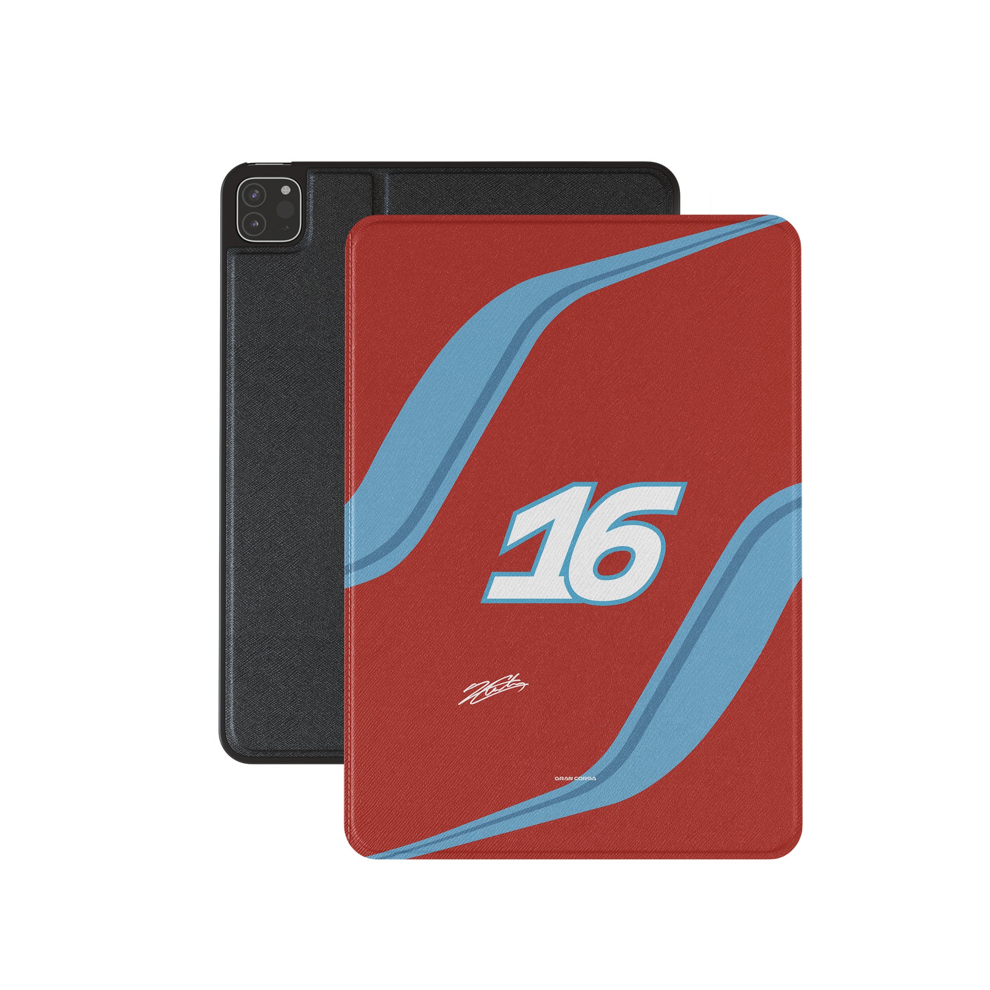 F1 Ferrari iPad Case - Charles Leclerc Edition | Miami GP Design Tablet Cover