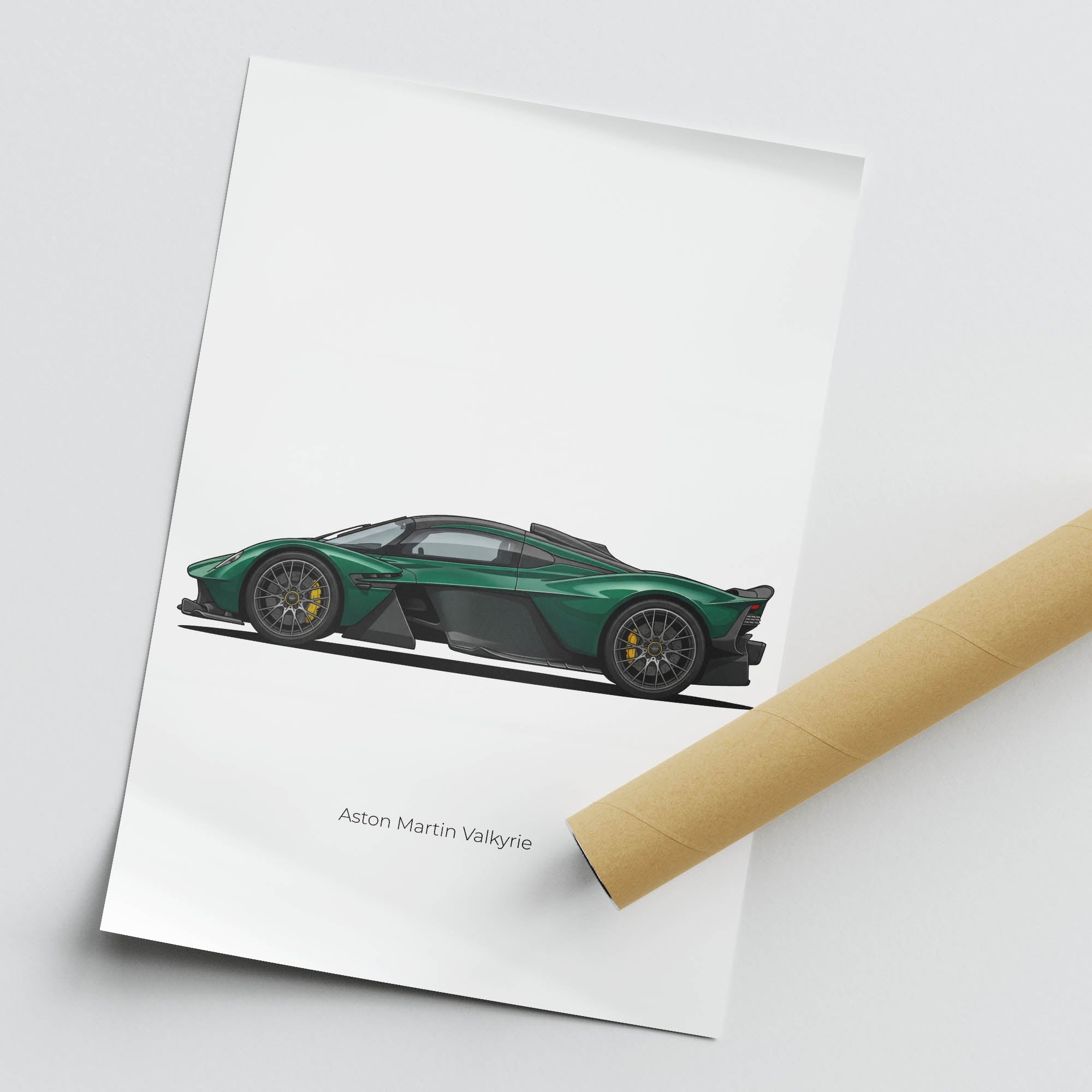 2022 Aston Martin Valkyrie British – Car Print (Side)