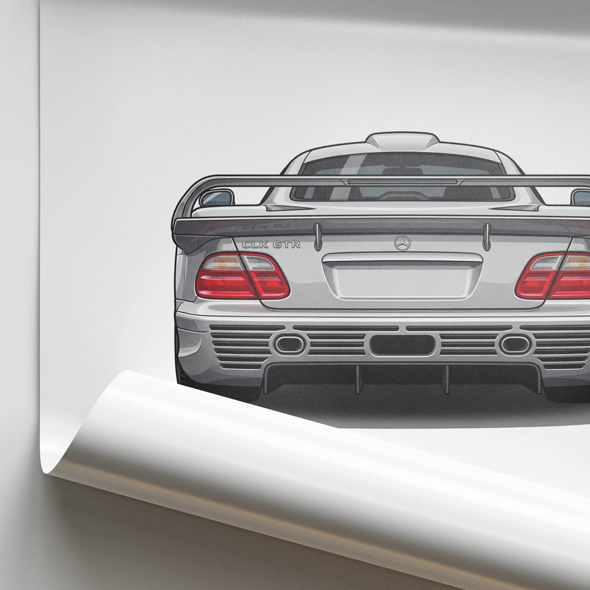 1998 Mercedes-Benz CLK GTR – Car Print (Back)