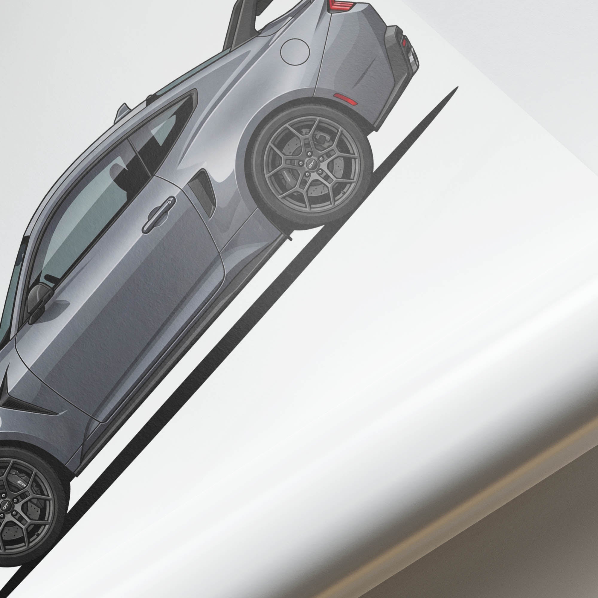 2025 Ford Mustang Gtd Polymimetic – Car Print (Side)