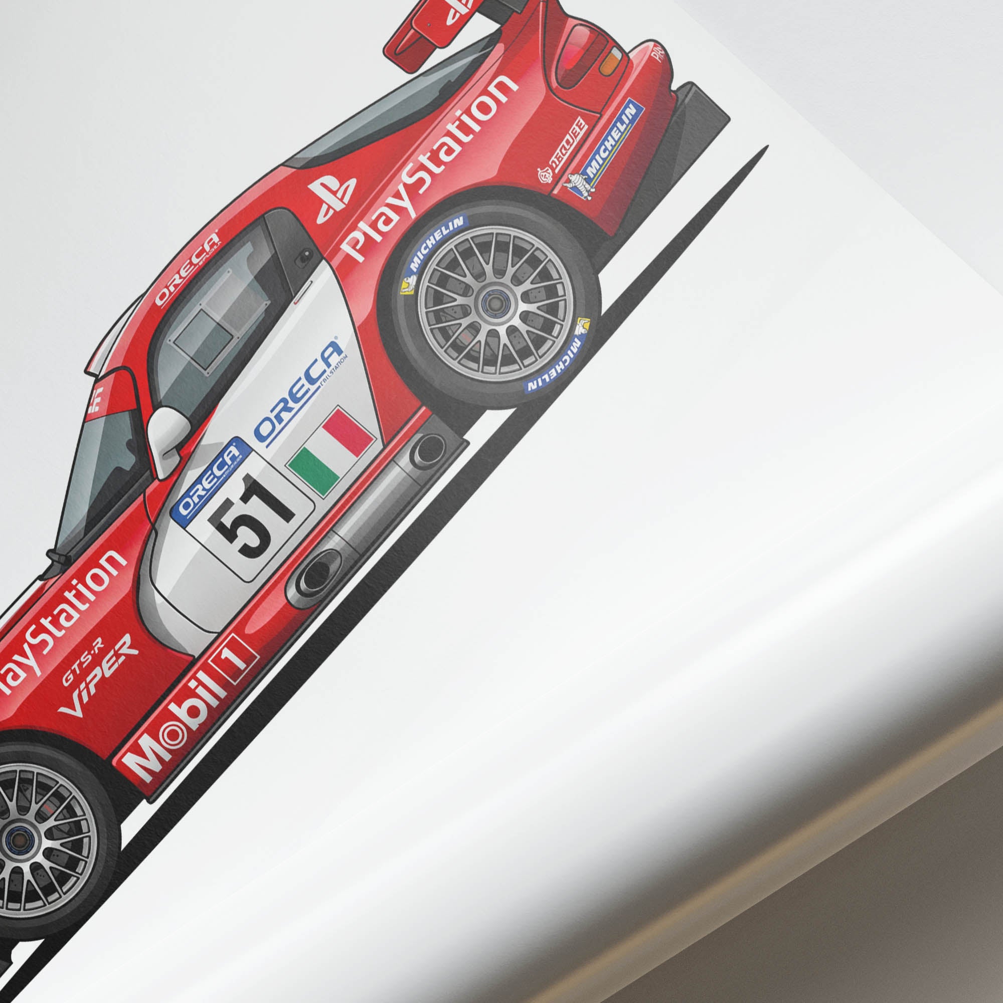 1999 Dodge Viper Gts R Oreca Playstation – Car Print