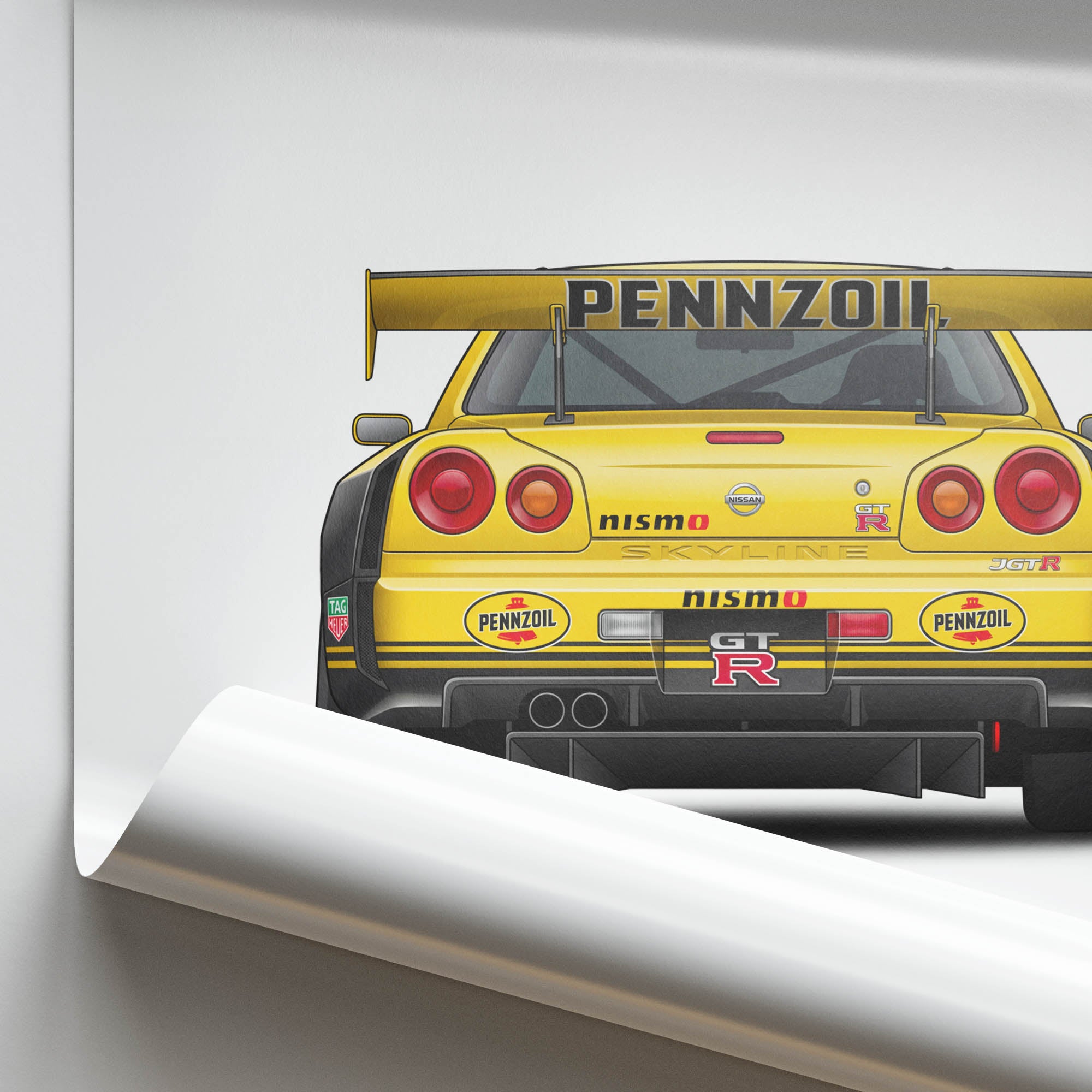 1999 Nissan Skyline GT R R34 JGTC Pennzoil – Car Print