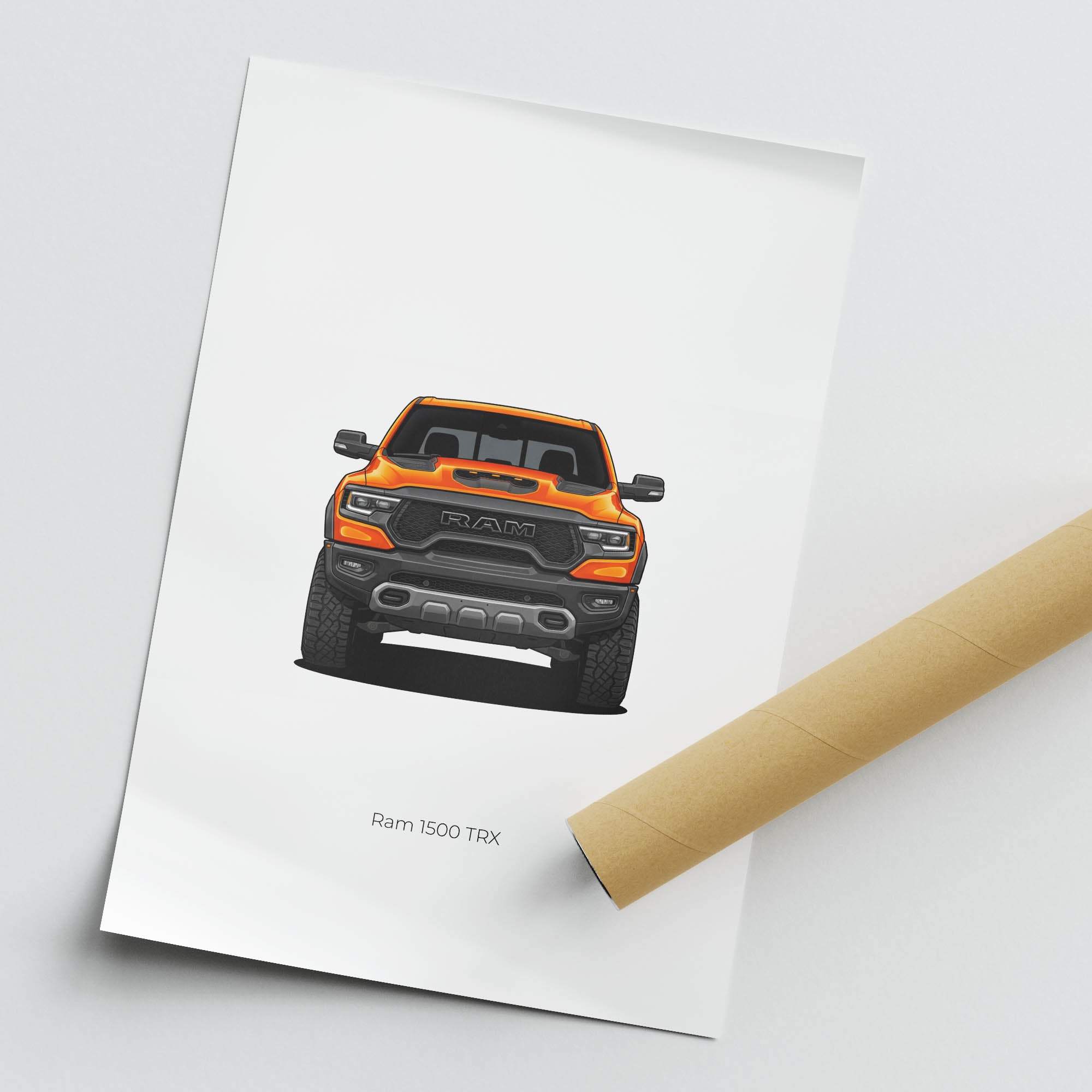 2021 Ram 1500 Trx Ignition – Car Print (Front)