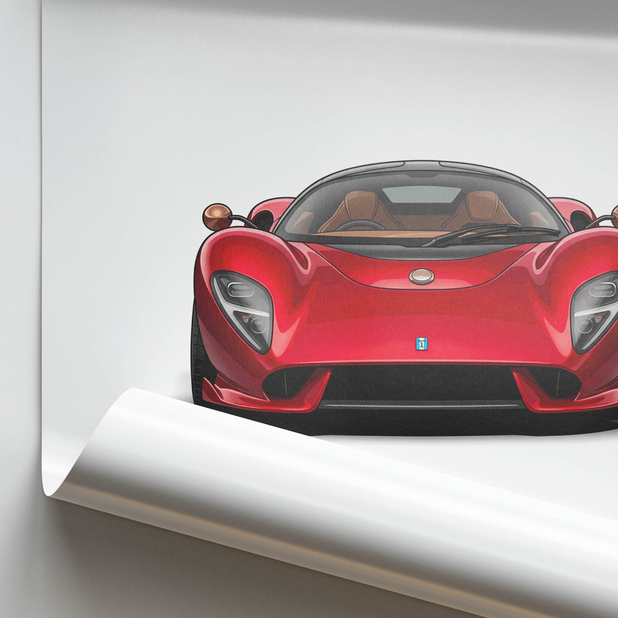 2023 De Tomaso P72 – Car Print (Front)
