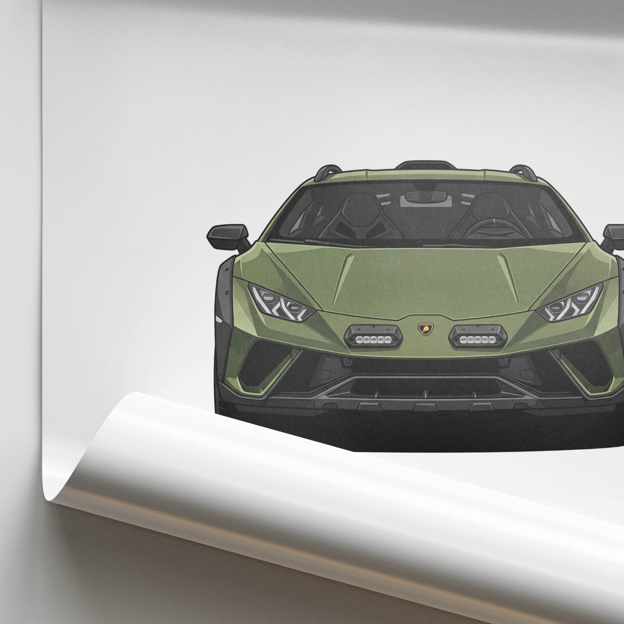2023 Lamborghini Hurac N Sterrato – Car Print (Front)