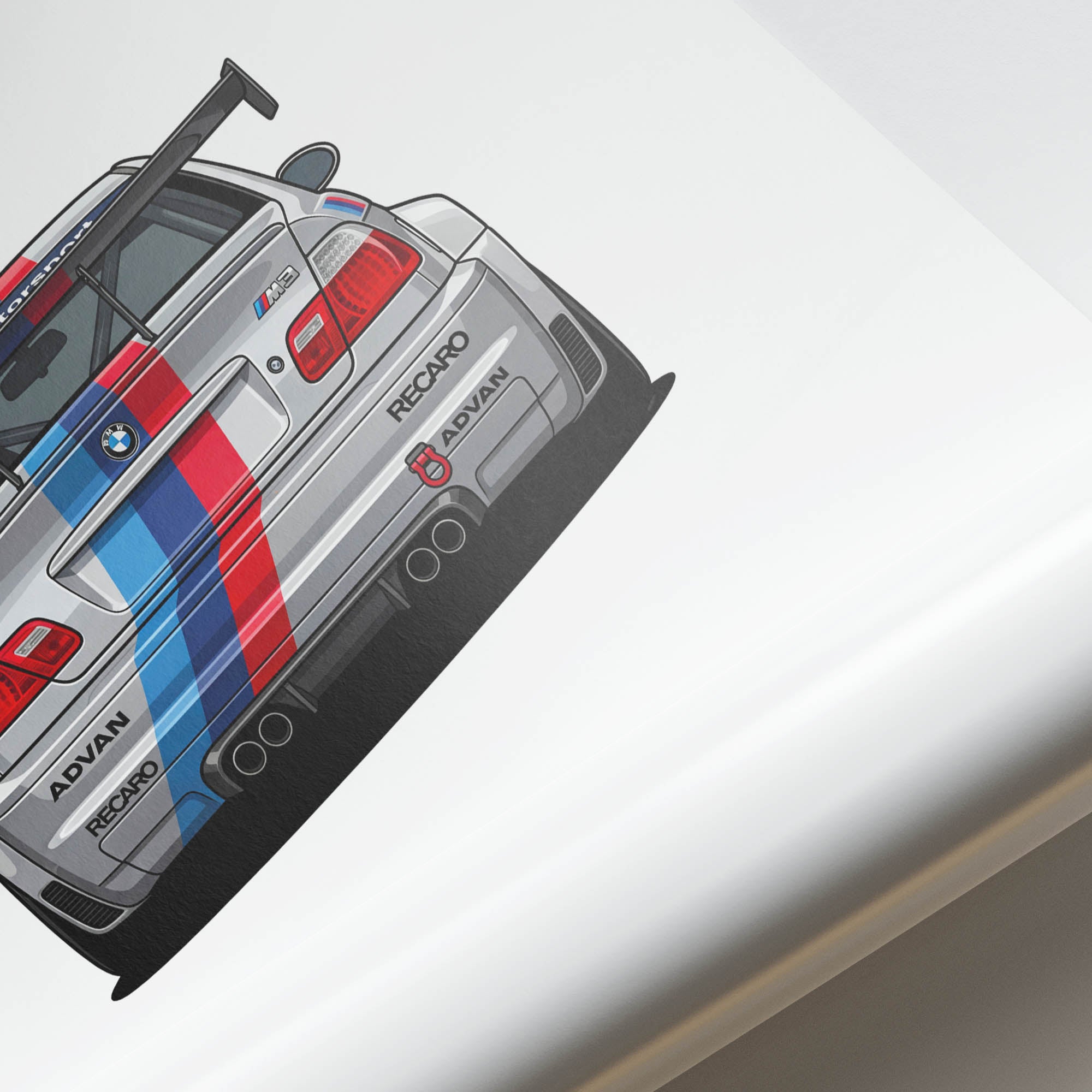 2001 BMW M3 GTR E46 BMW Motorsport – Car Print