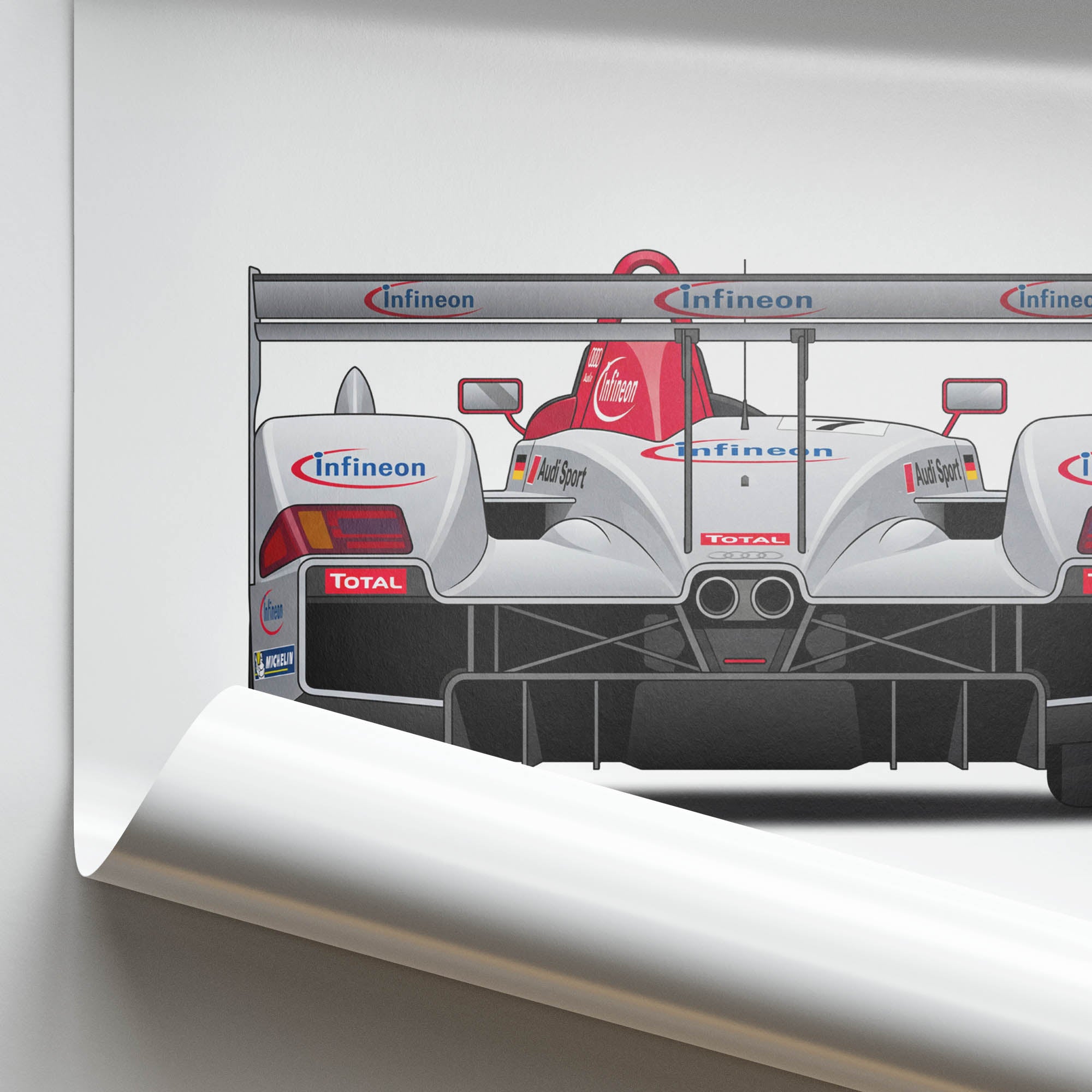 2000 Audi R8 Lmp Tom Kristensen Infineon – Car Print