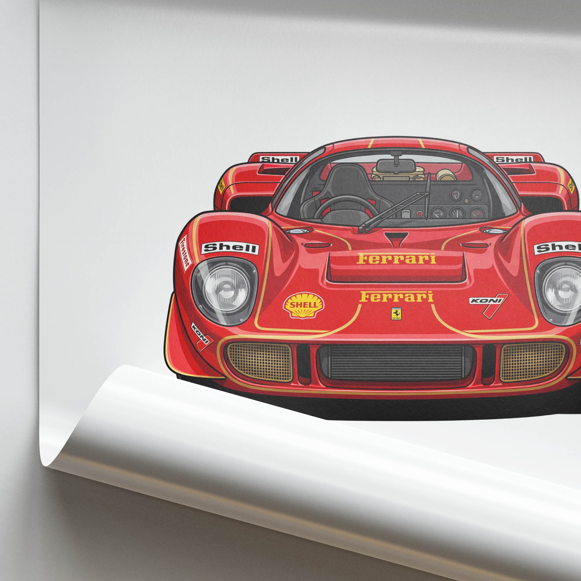 1970 Ferrari 512 S Scuderia Ferrari – Car Print