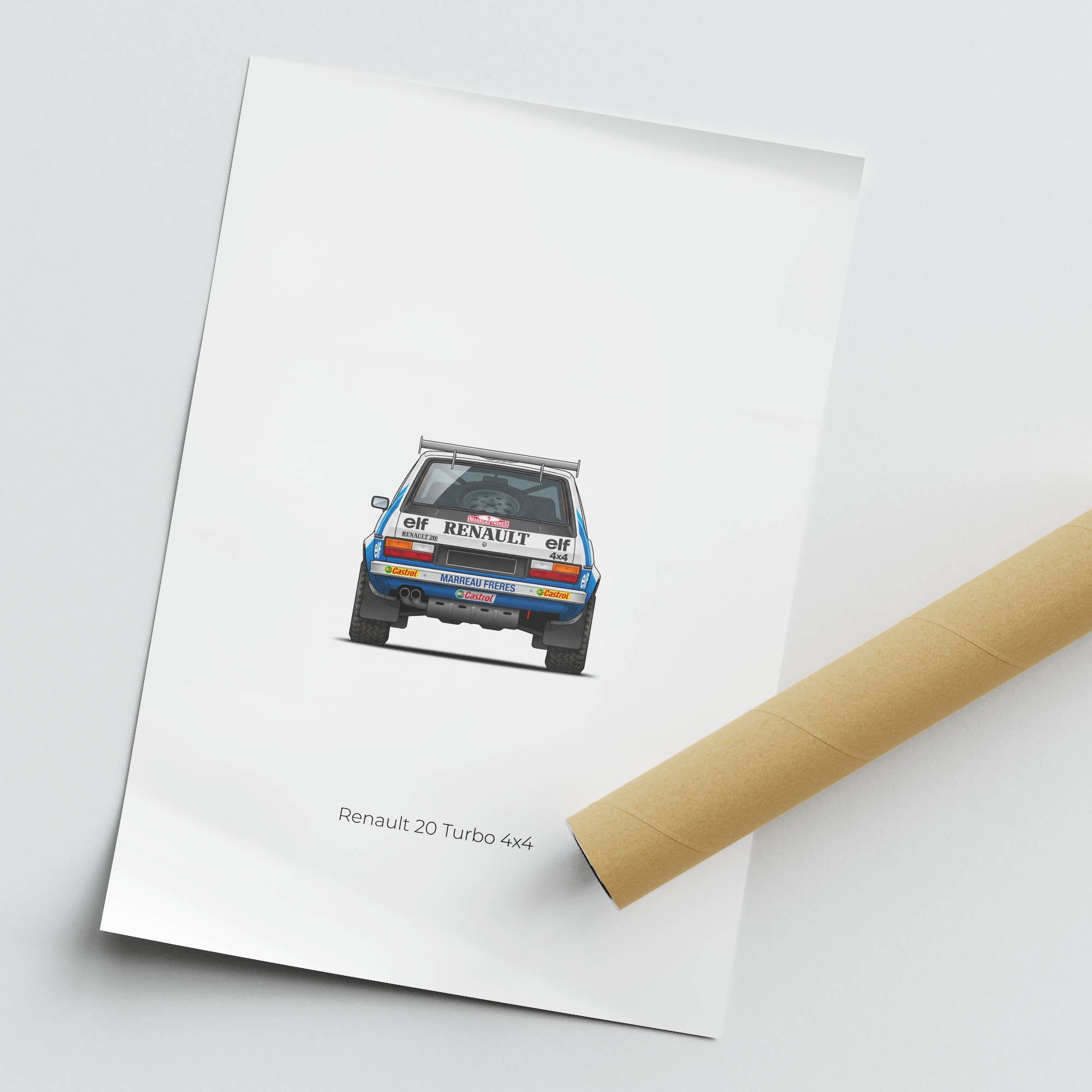 1982 Renault 20 Turbo 4X4 Marreau Brothers – Car Print