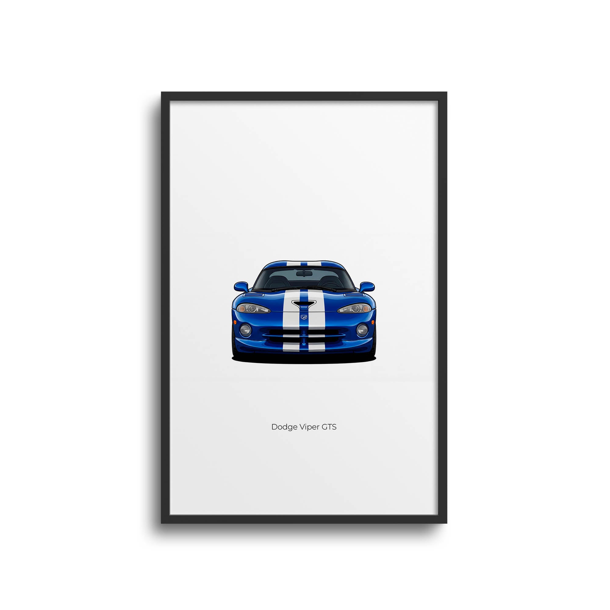 1996 Dodge Viper Gts Viper Gts – Car Print (Front)