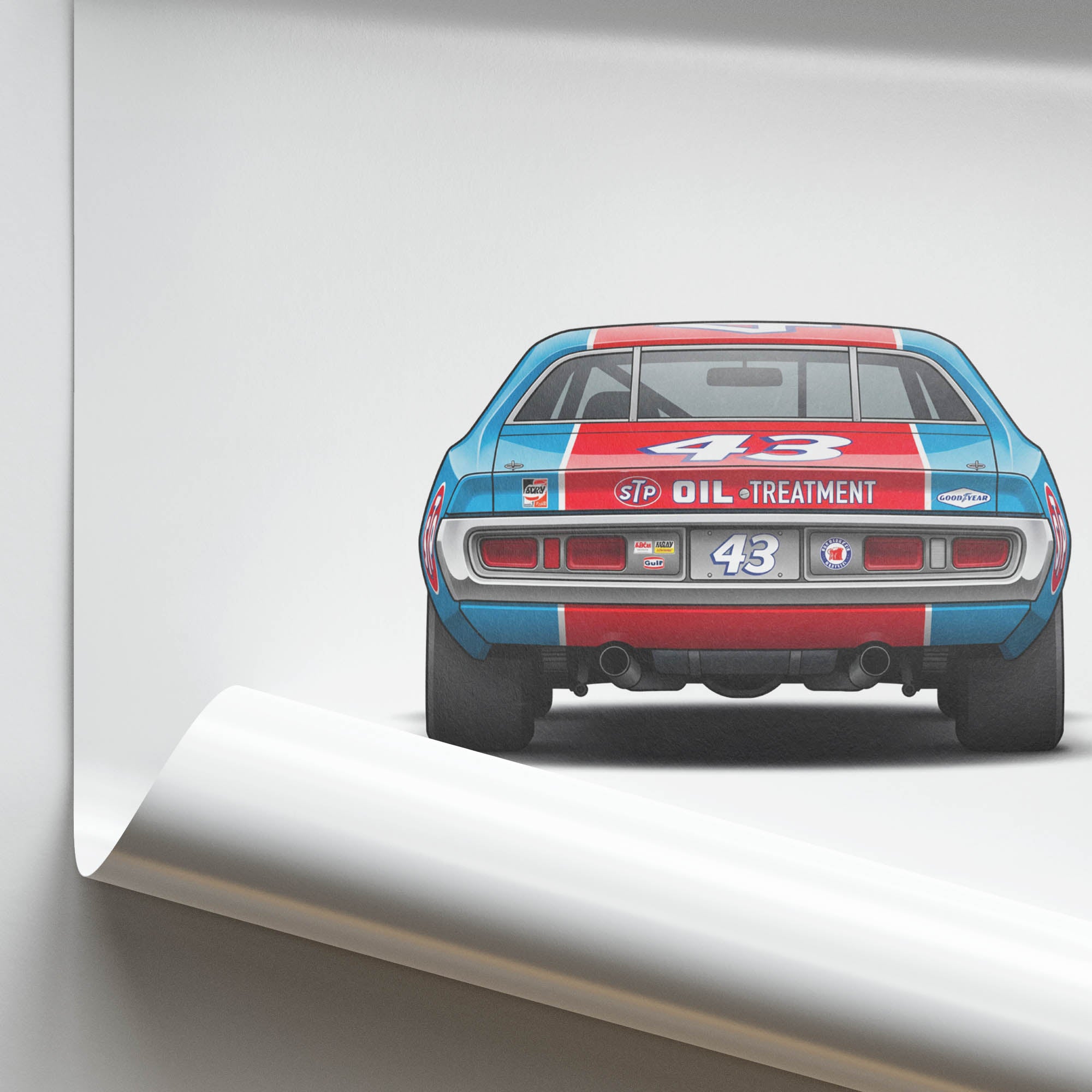 1973 Dodge Charger Richard Petty Stp – Car Print