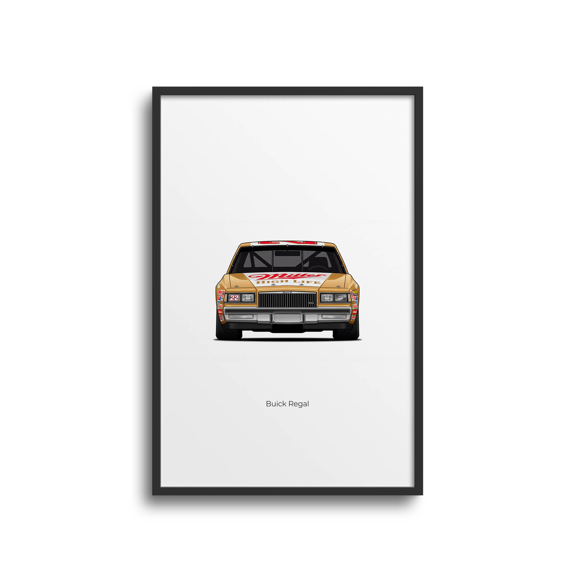 1983 Buick Regal Bobby Allison Miller – Car Print (Front)