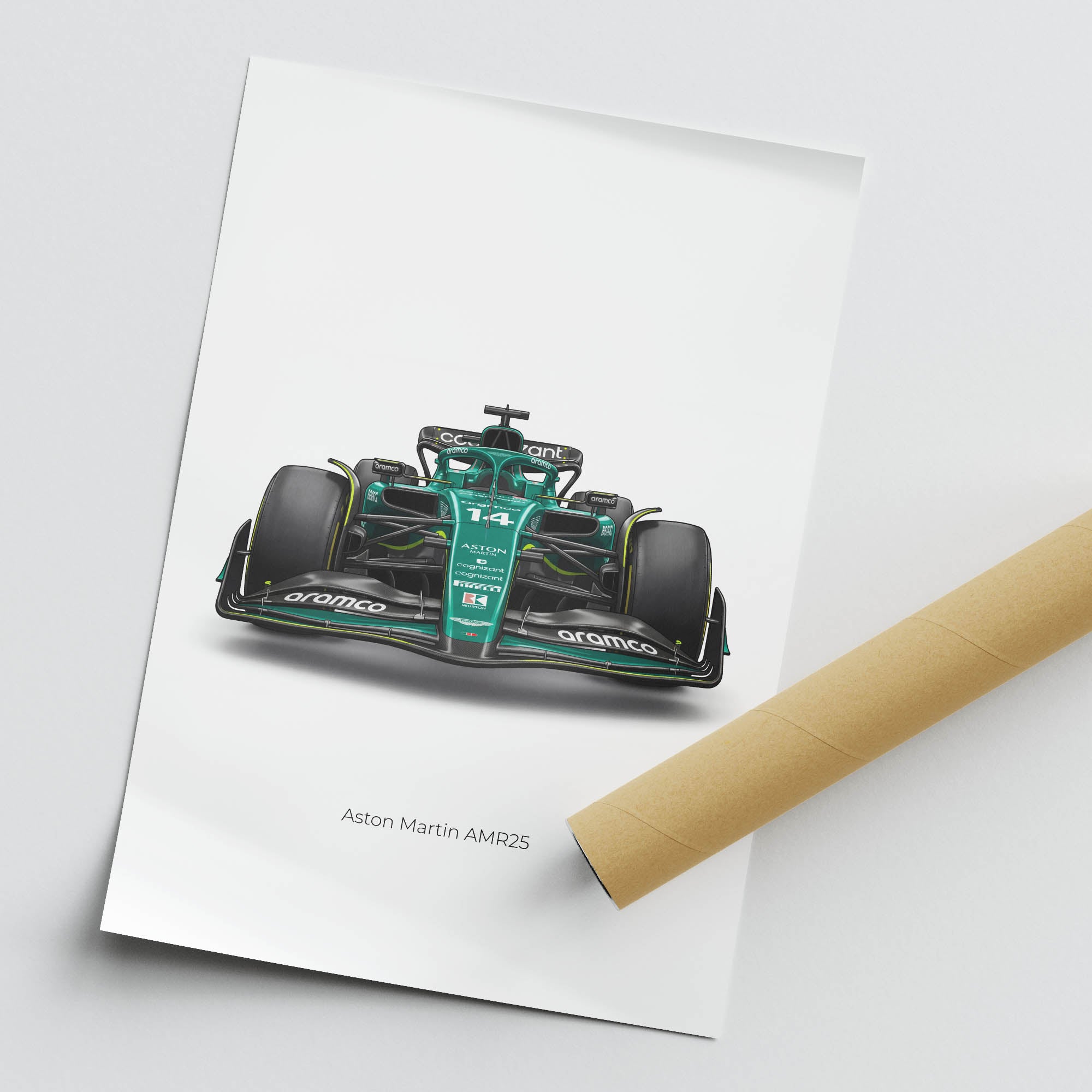 2025 Aston Martin AMR25 Fernando Alonso – Car Print