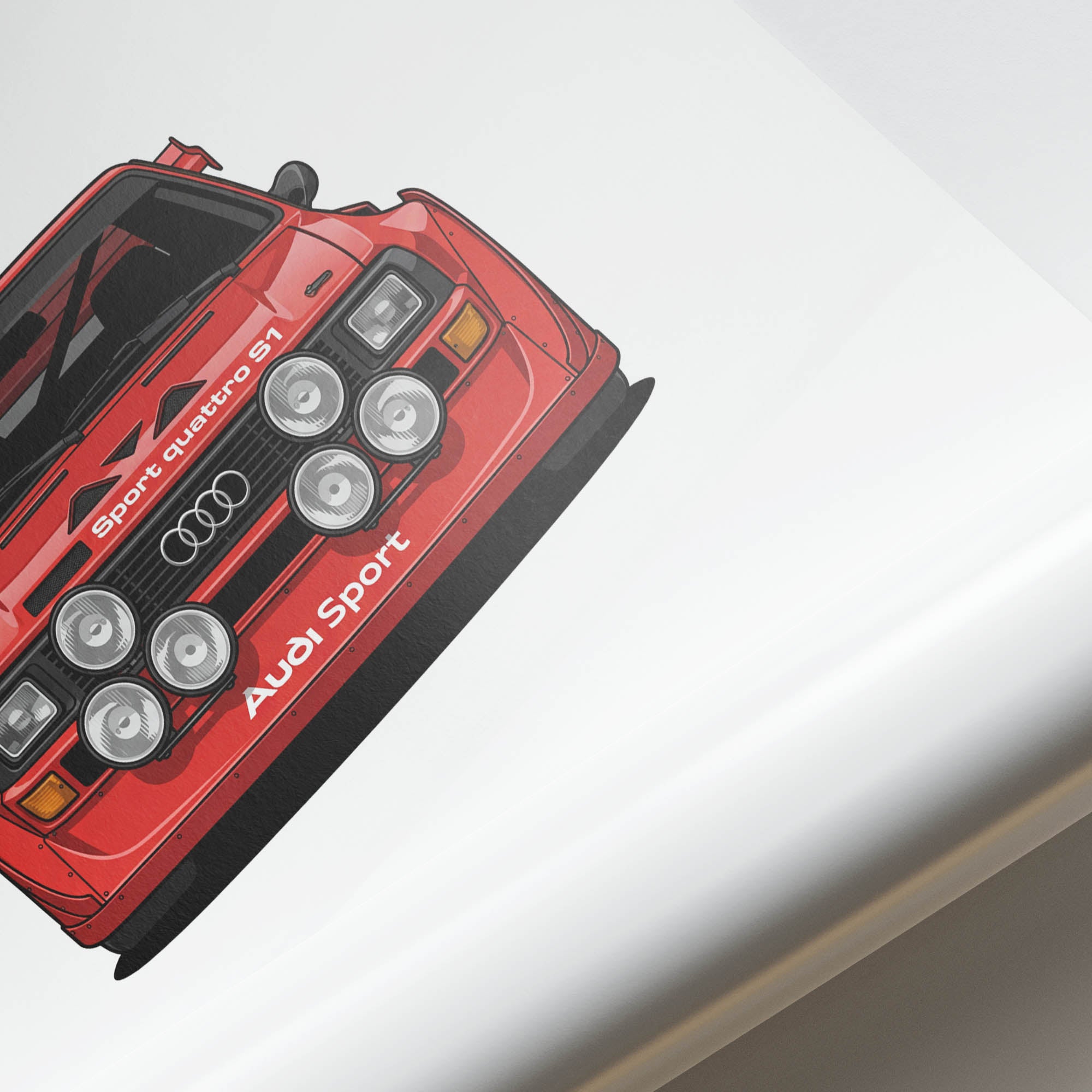 1984 Audi Sport Quattro S1 Tornado – Car Print (Front)