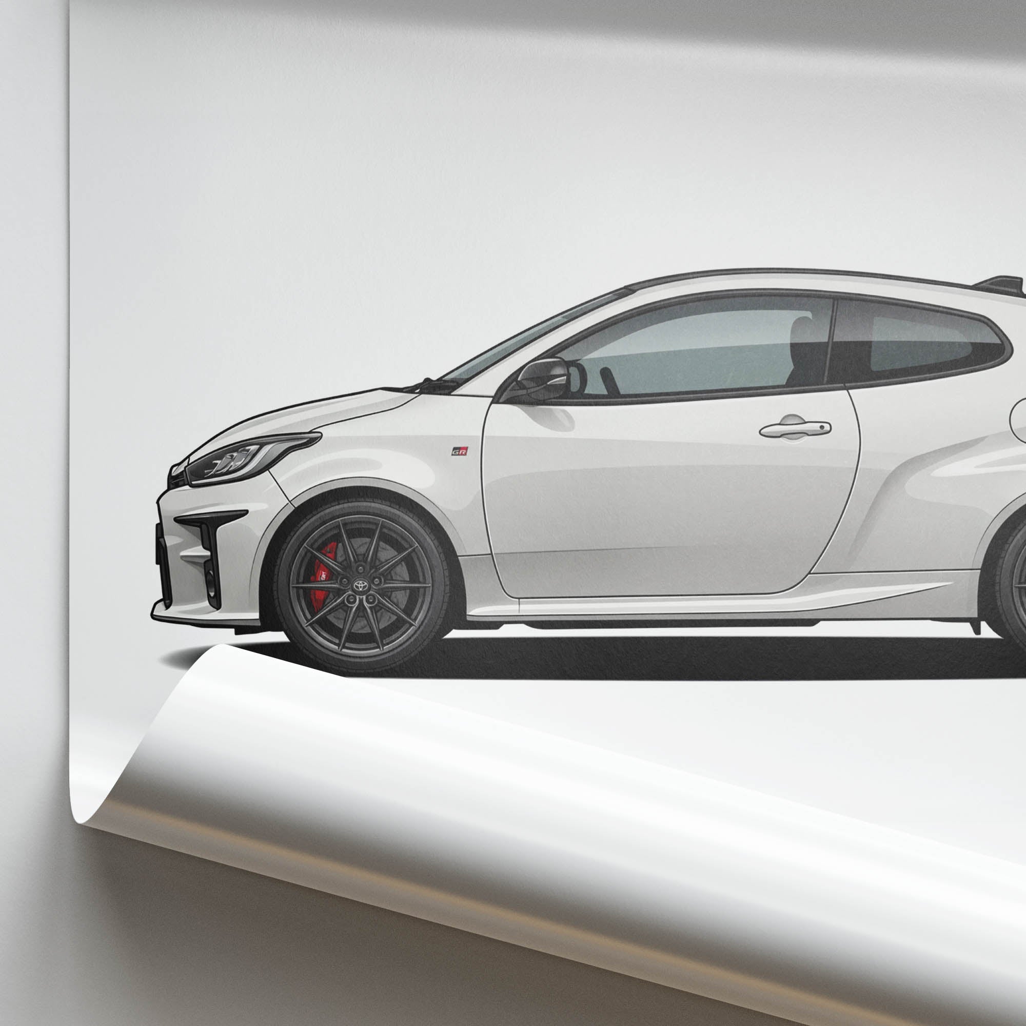 2020 Toyota Gr Yaris Platinum – Car Print (Side)