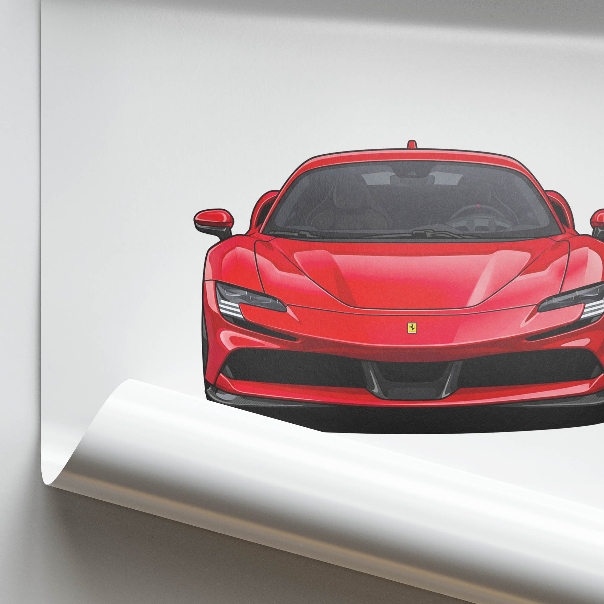 2021 Ferrari SF90 Stradale – Car Print