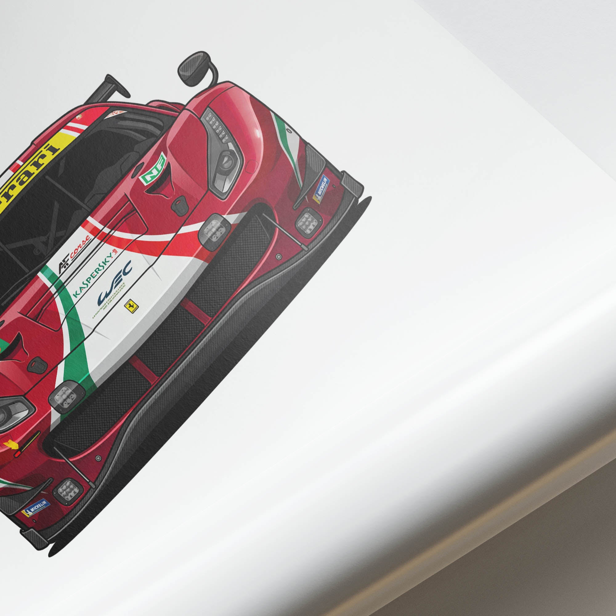 2016 Ferrari 488 GTE AF Corse – Car Print