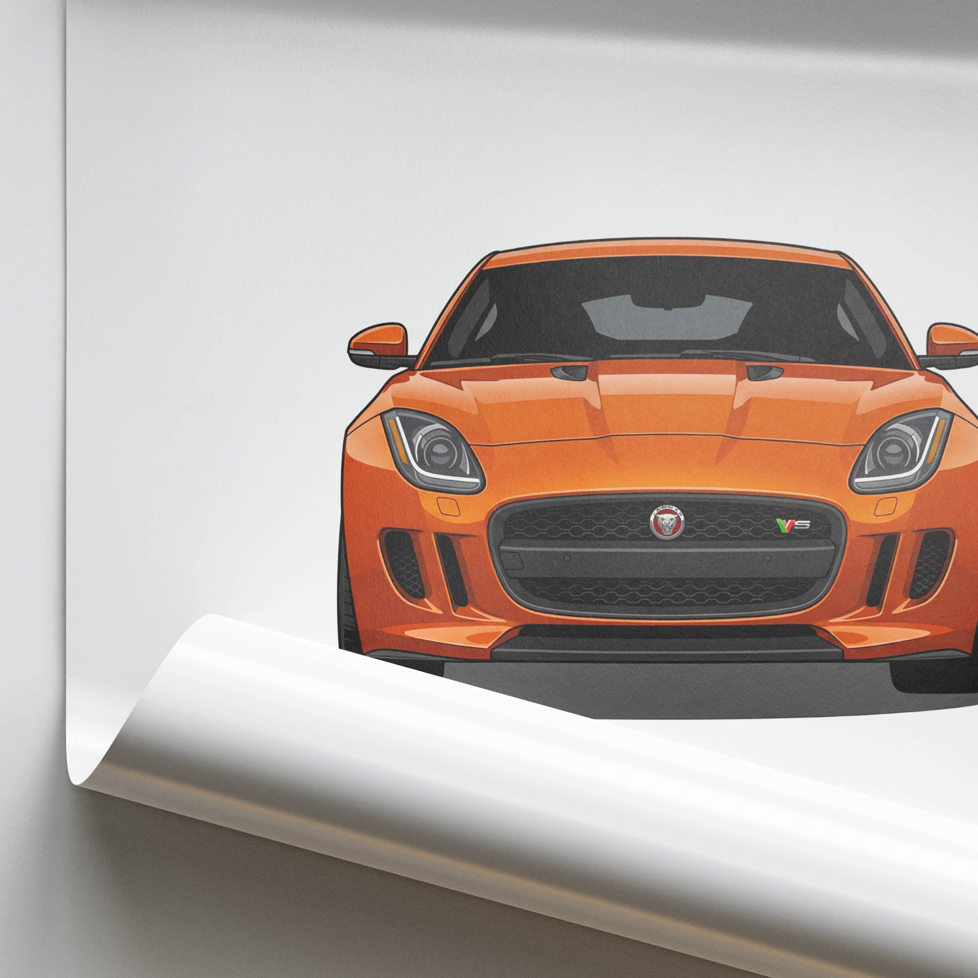 2013 Jaguar F Type V8 S Firesand – Car Print