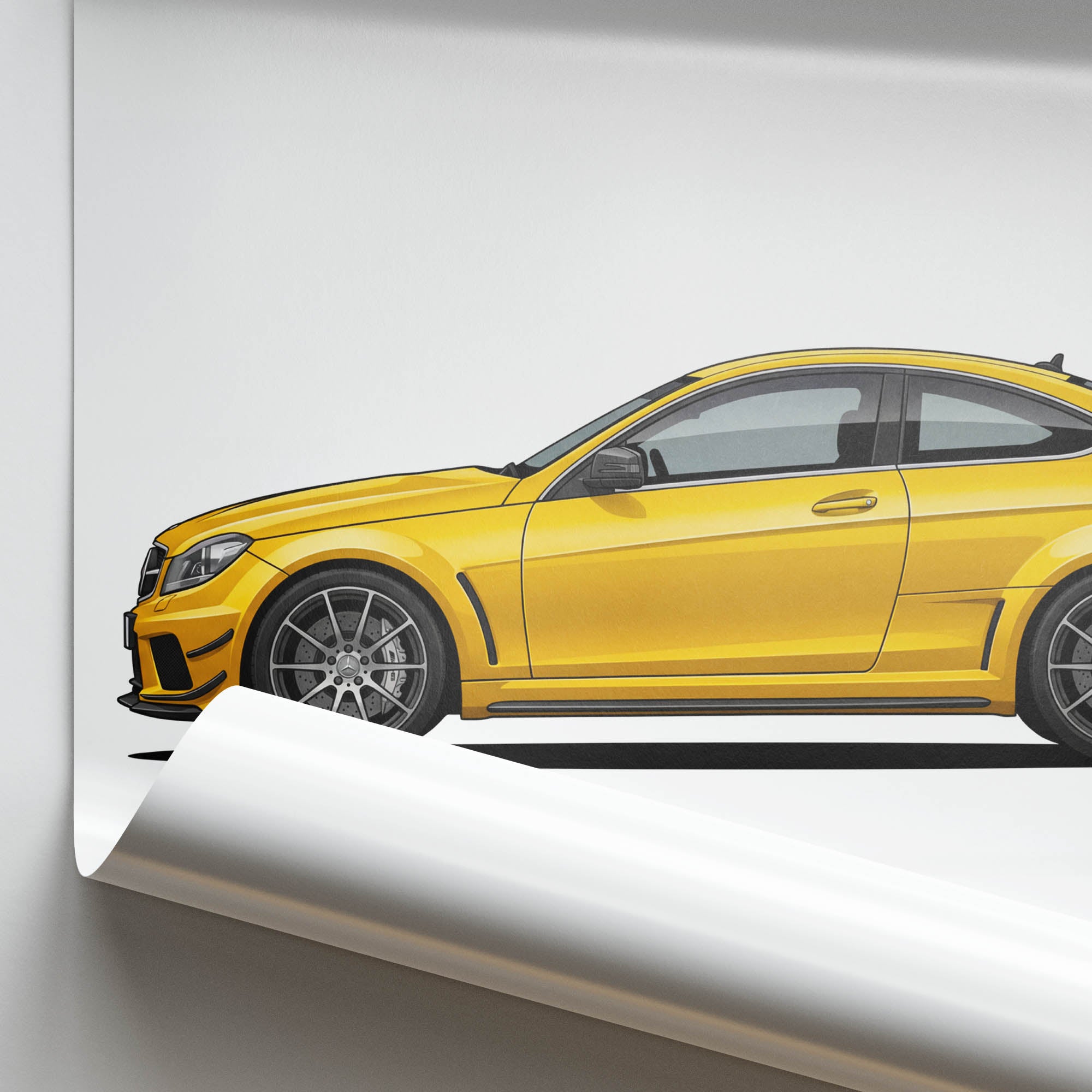 2012 Mercedes-Benz C63 AMG Coupe – Car Print (Side)