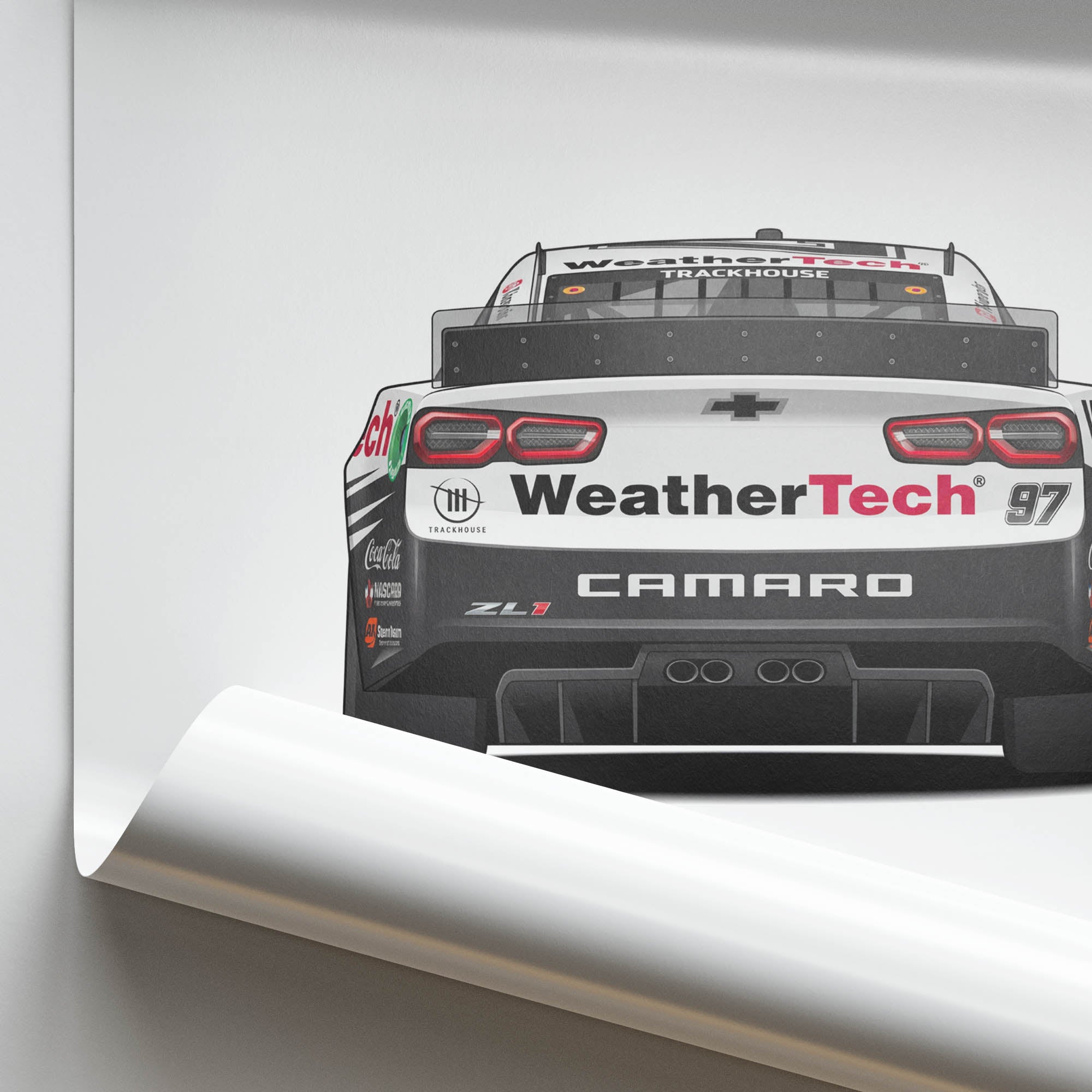 2025 Chevrolet Camaro ZL1 Shane Van – Car Print (Back)