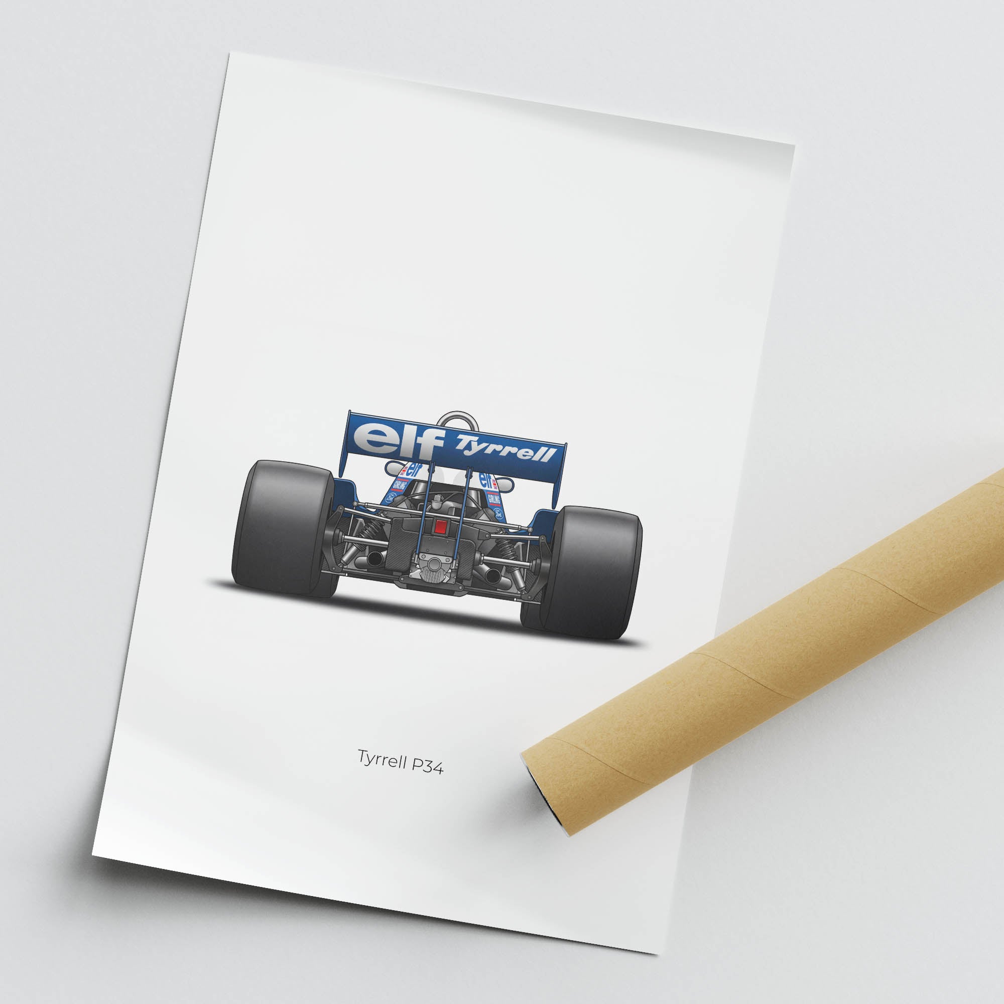 1976 Tyrrell P34 Jody Scheckter Six Wheeler – Car Print