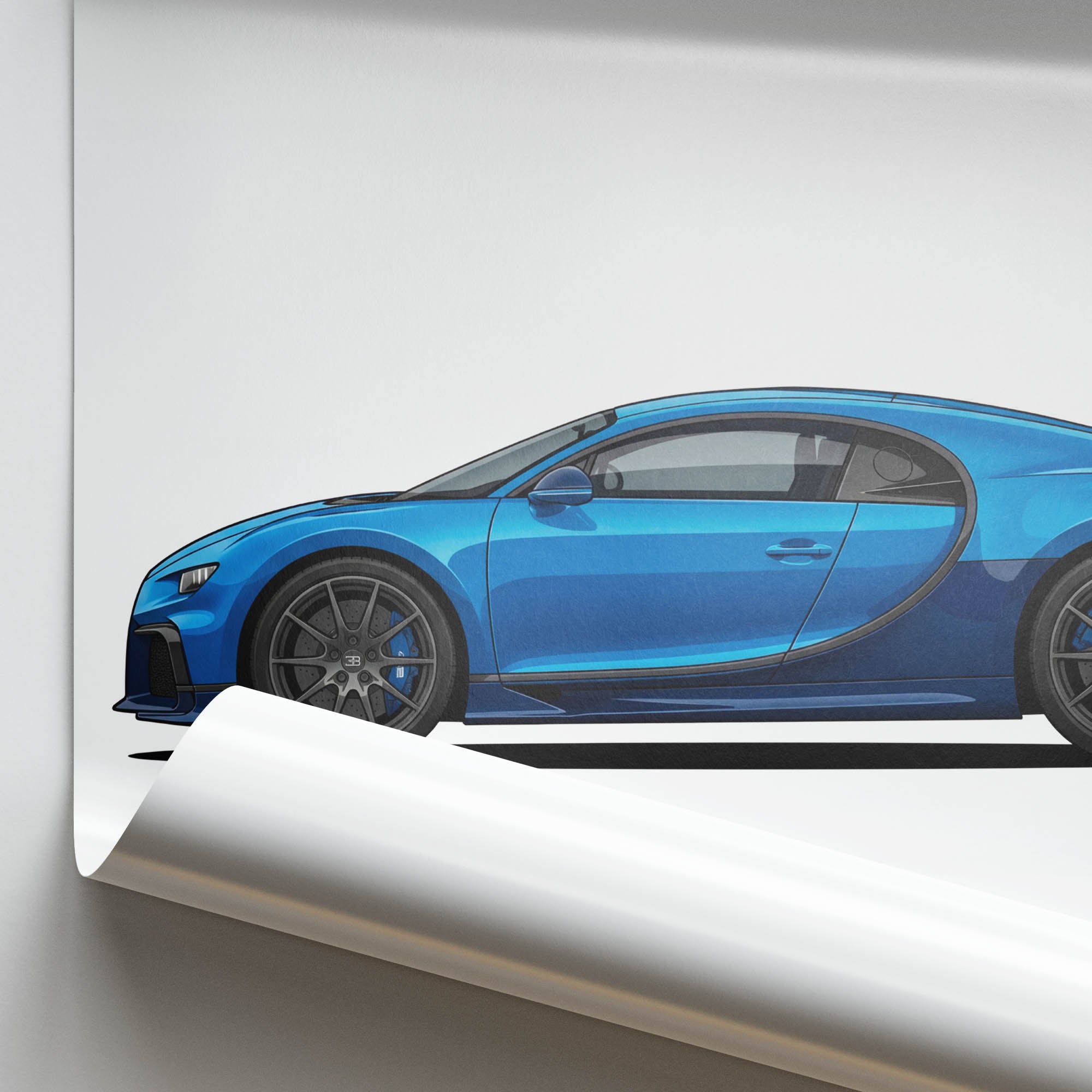 2021 Bugatti Chiron Pur Sport Agile – Car Print (Side)