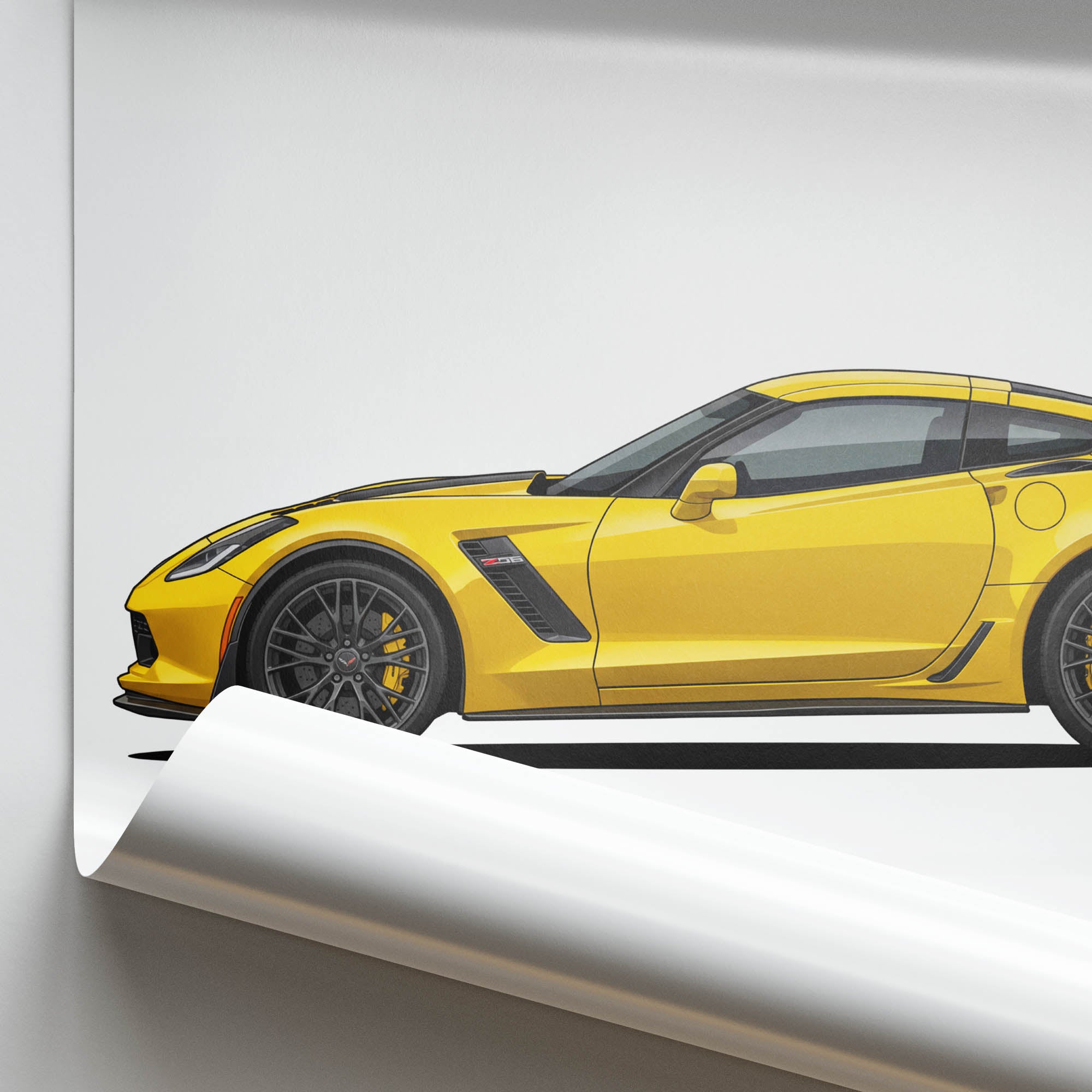 2015 Chevrolet Corvette Z06 C7 Corvette – Car Print (Side)
