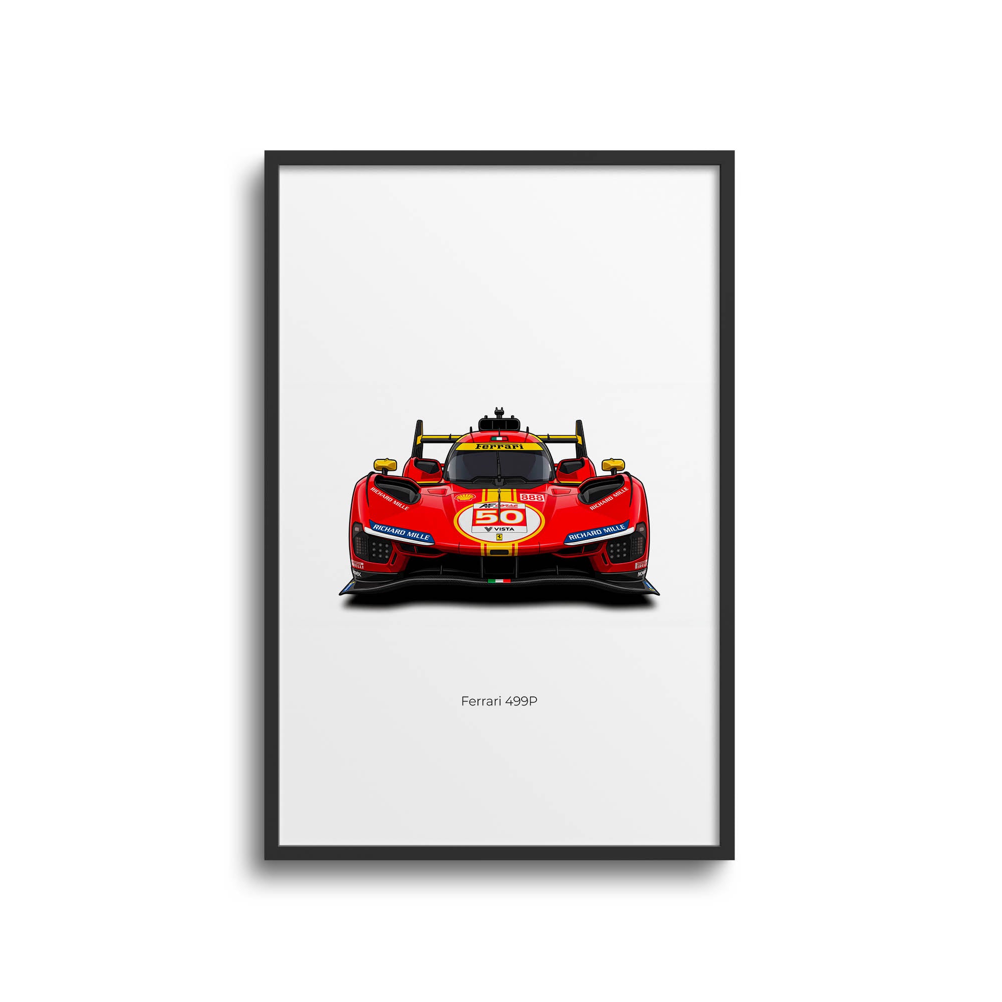 2023 Ferrari 499P Ferrari Hypercar – Car Print (Front)