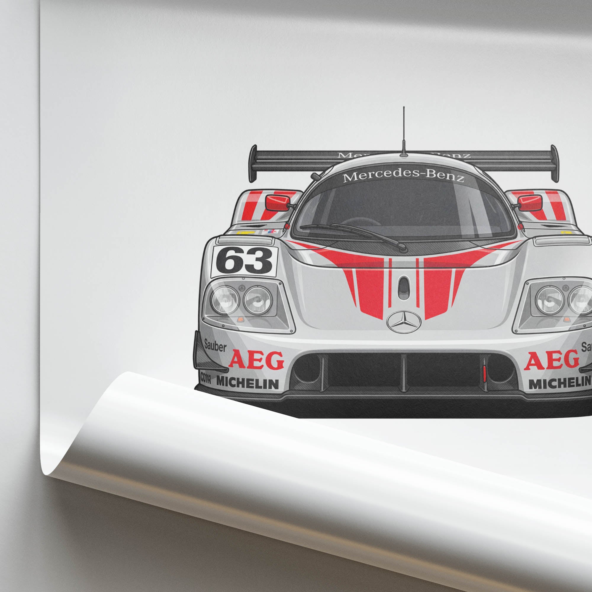 1989 Sauber Mercedes C9 – Car Print