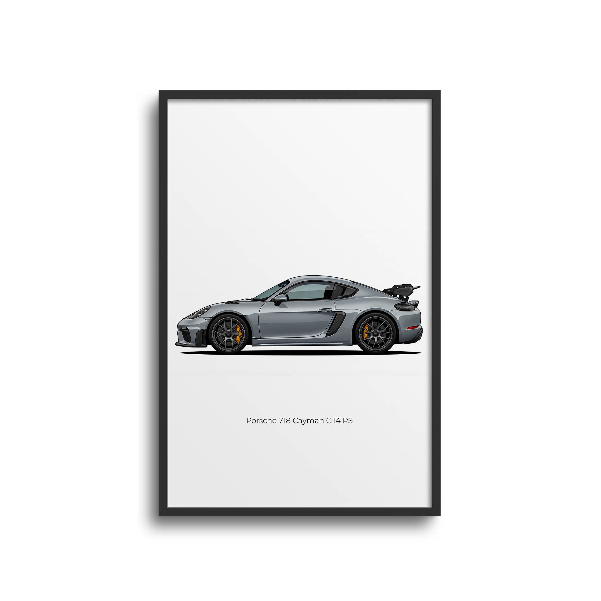 2022 Porsche 718 Cayman GT4 RS Arctic – Car Print