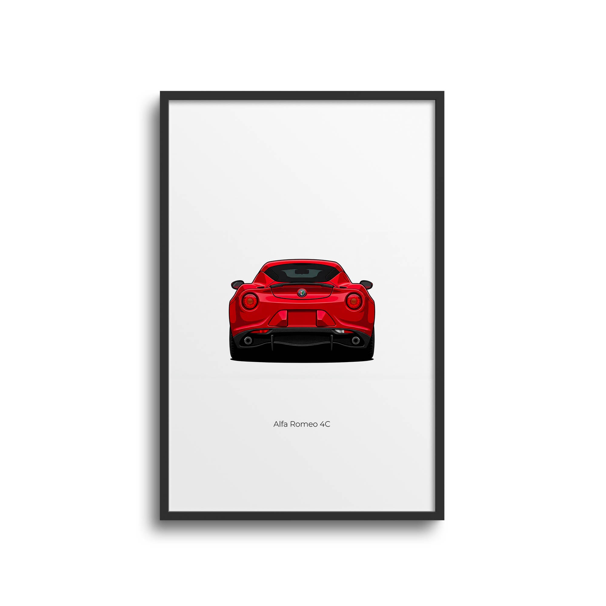 2014 Alfa Romeo 4C Alfa – Car Print (Back)
