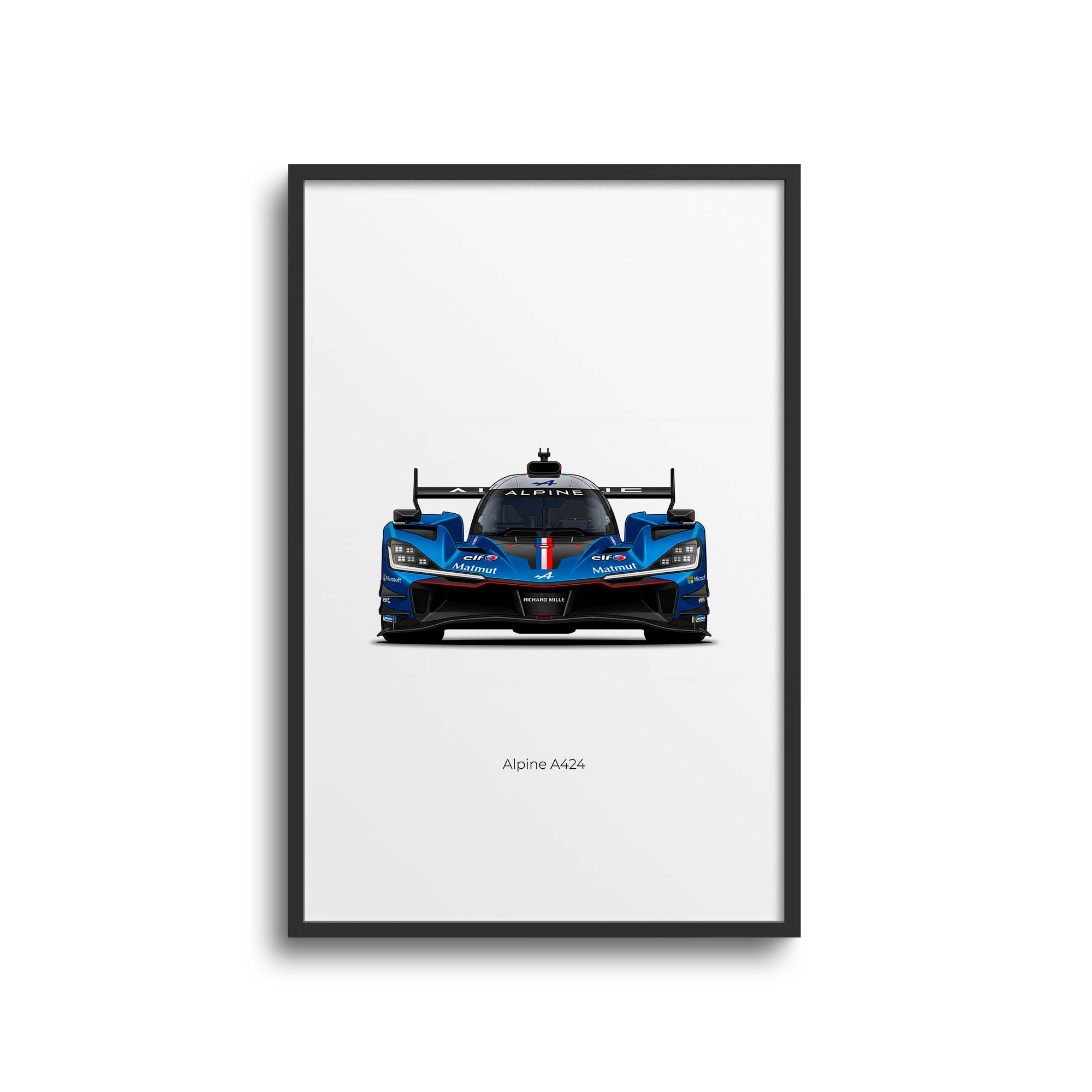 Alpine A424 Poster – 2025 Alpine Endurance Team Blue Livery Racing Art Print