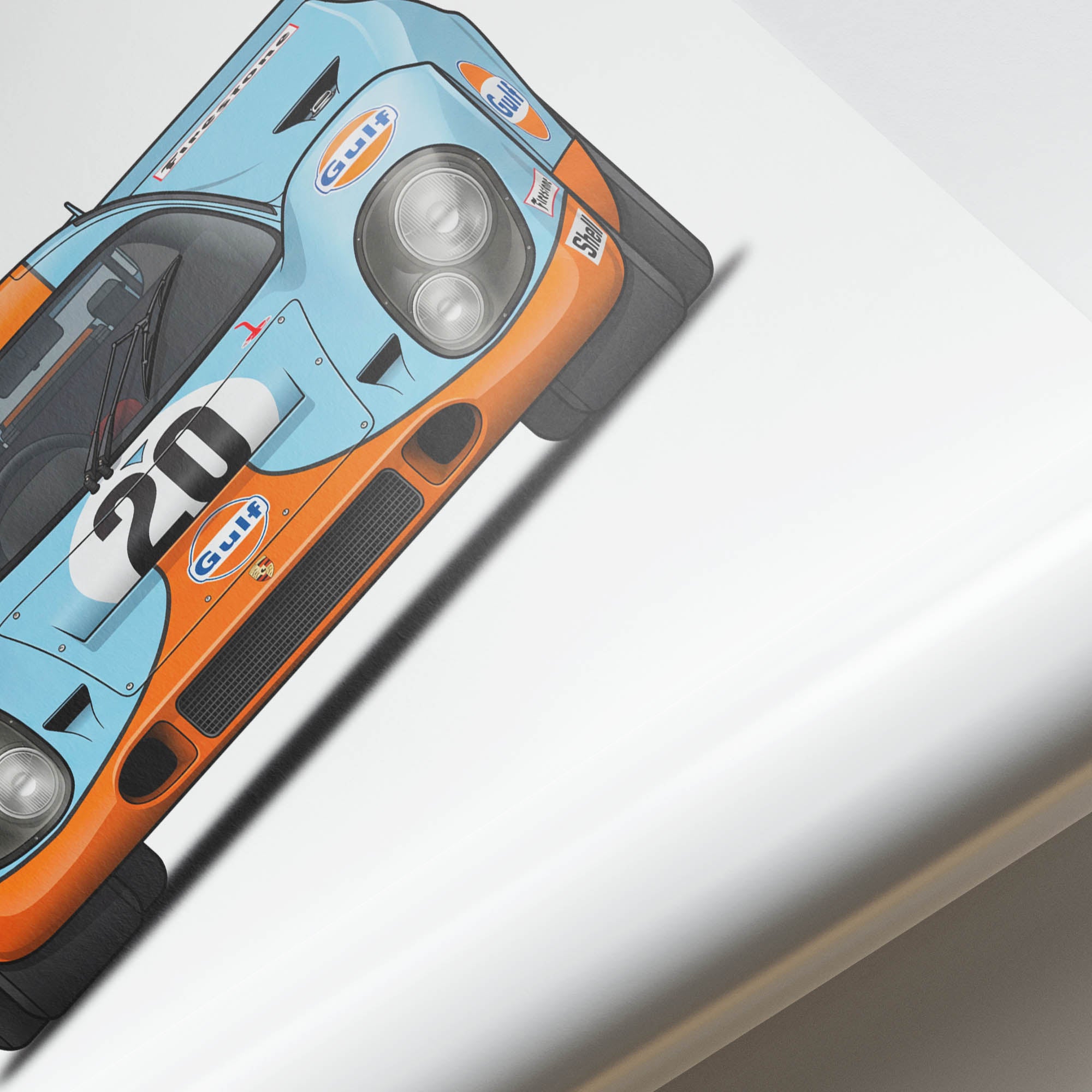 1970 Porsche 917K Steve Mcqueen – Car Print