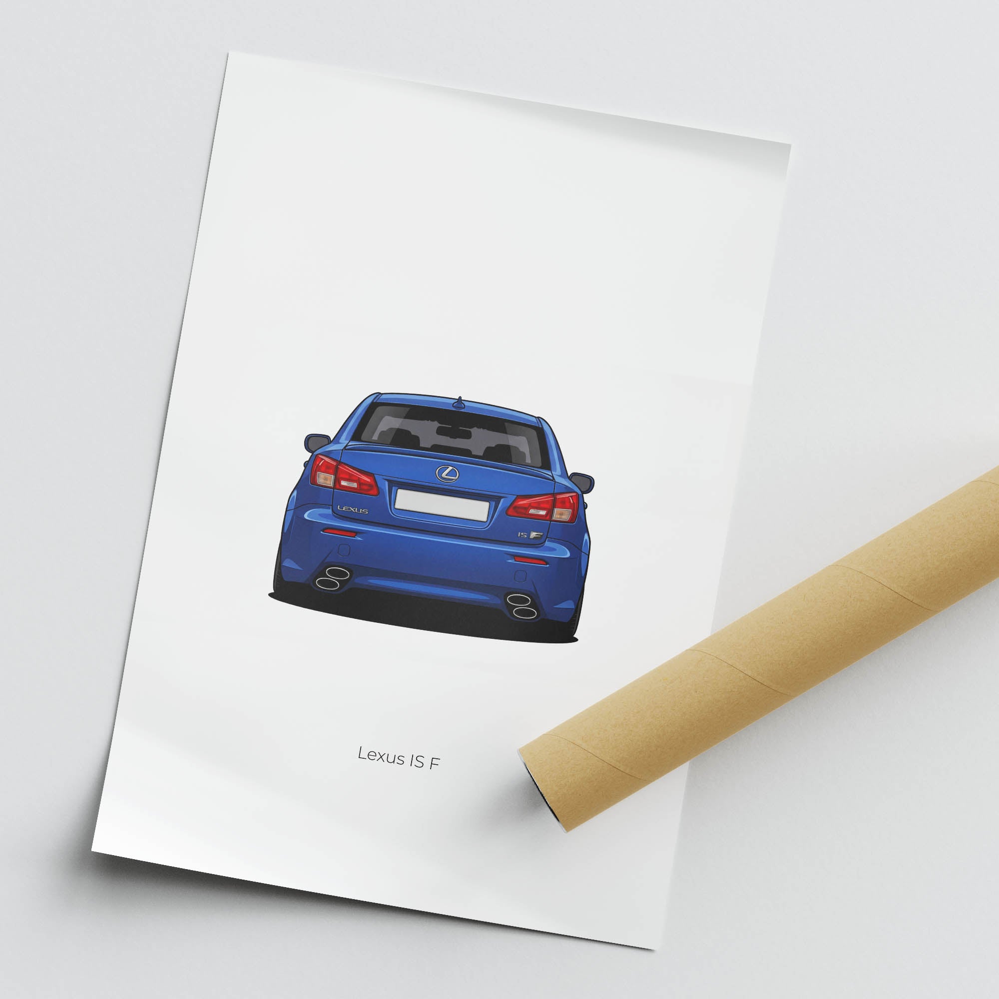 2010 Lexus Is F Ultrasonic – Car Print (Back)
