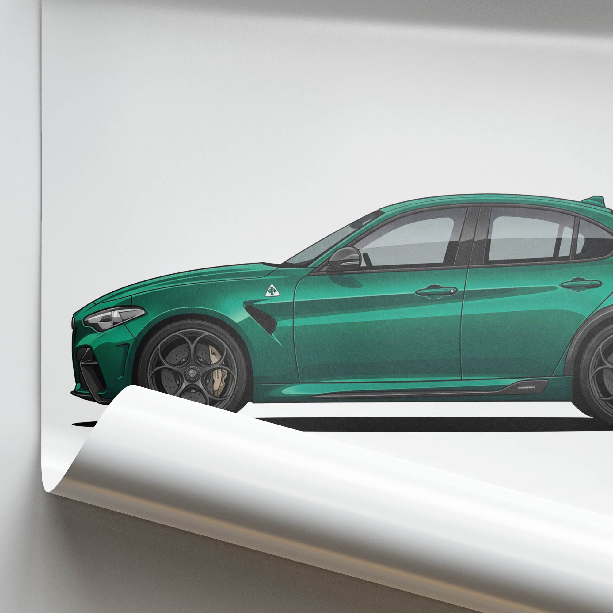 2020 Alfa Romeo Giulia Gtam Montreal – Car Print (Side)