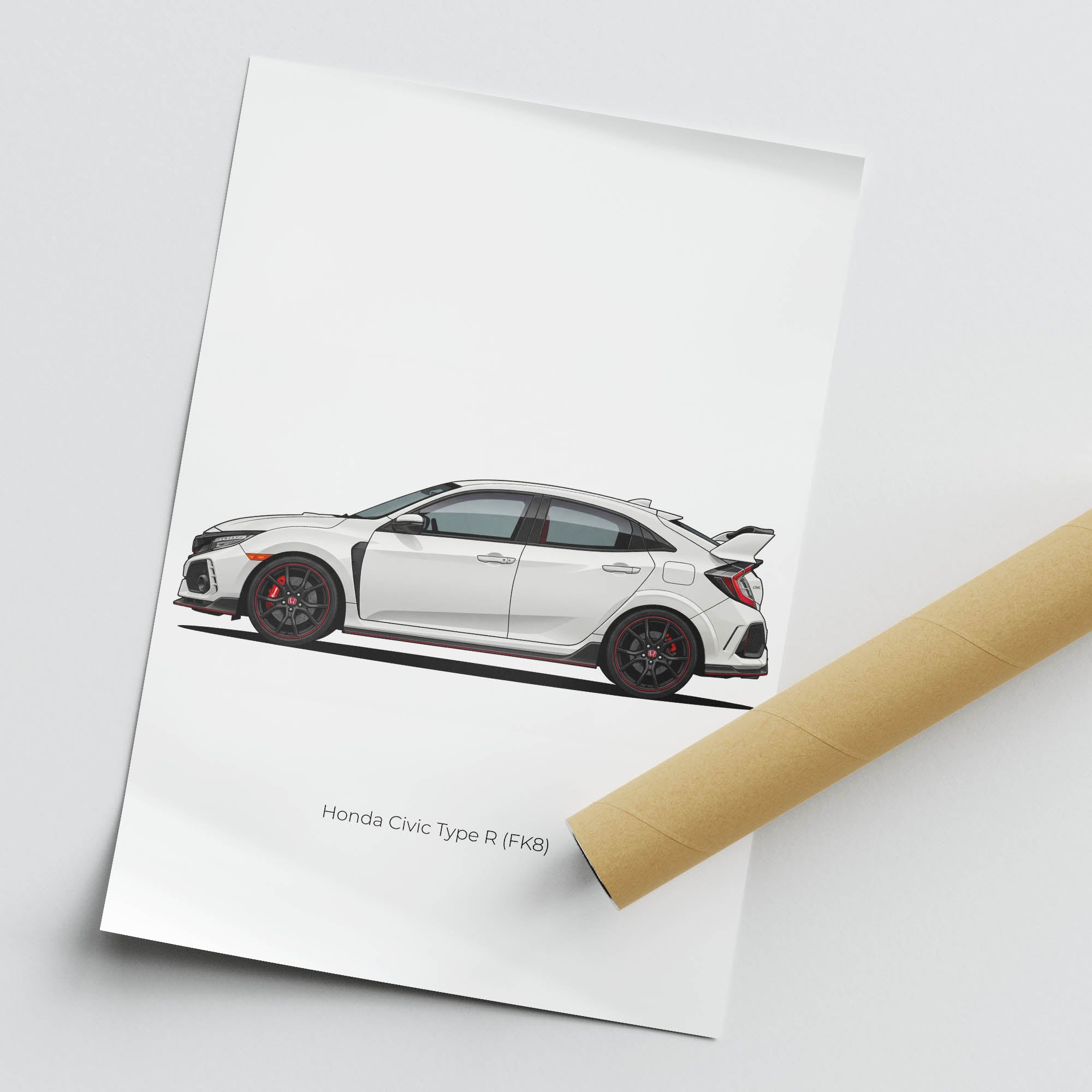 2017 Honda Civic Type R FK8 Championship – Car Print (Side)