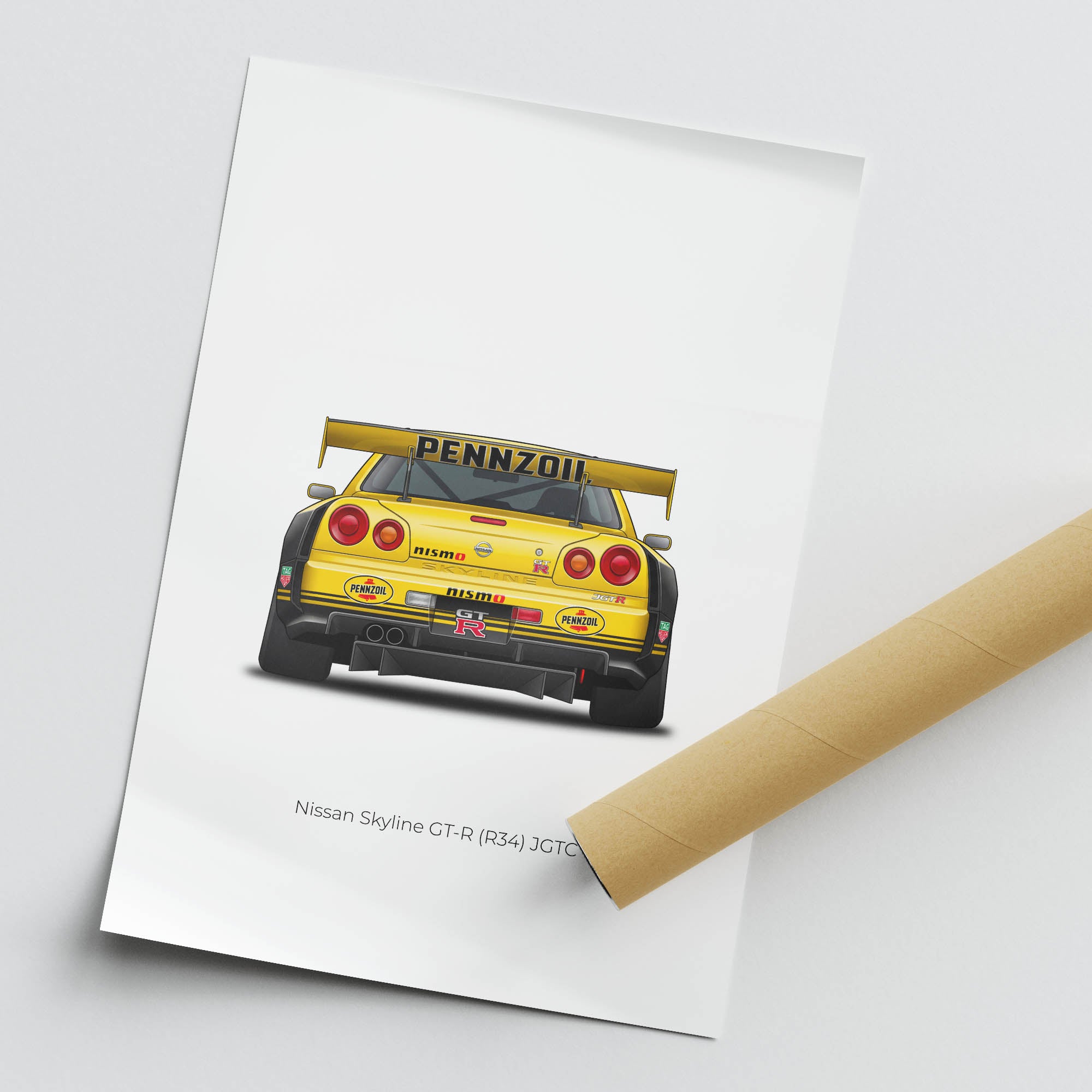 1999 Nissan Skyline GT R R34 JGTC Pennzoil – Car Print
