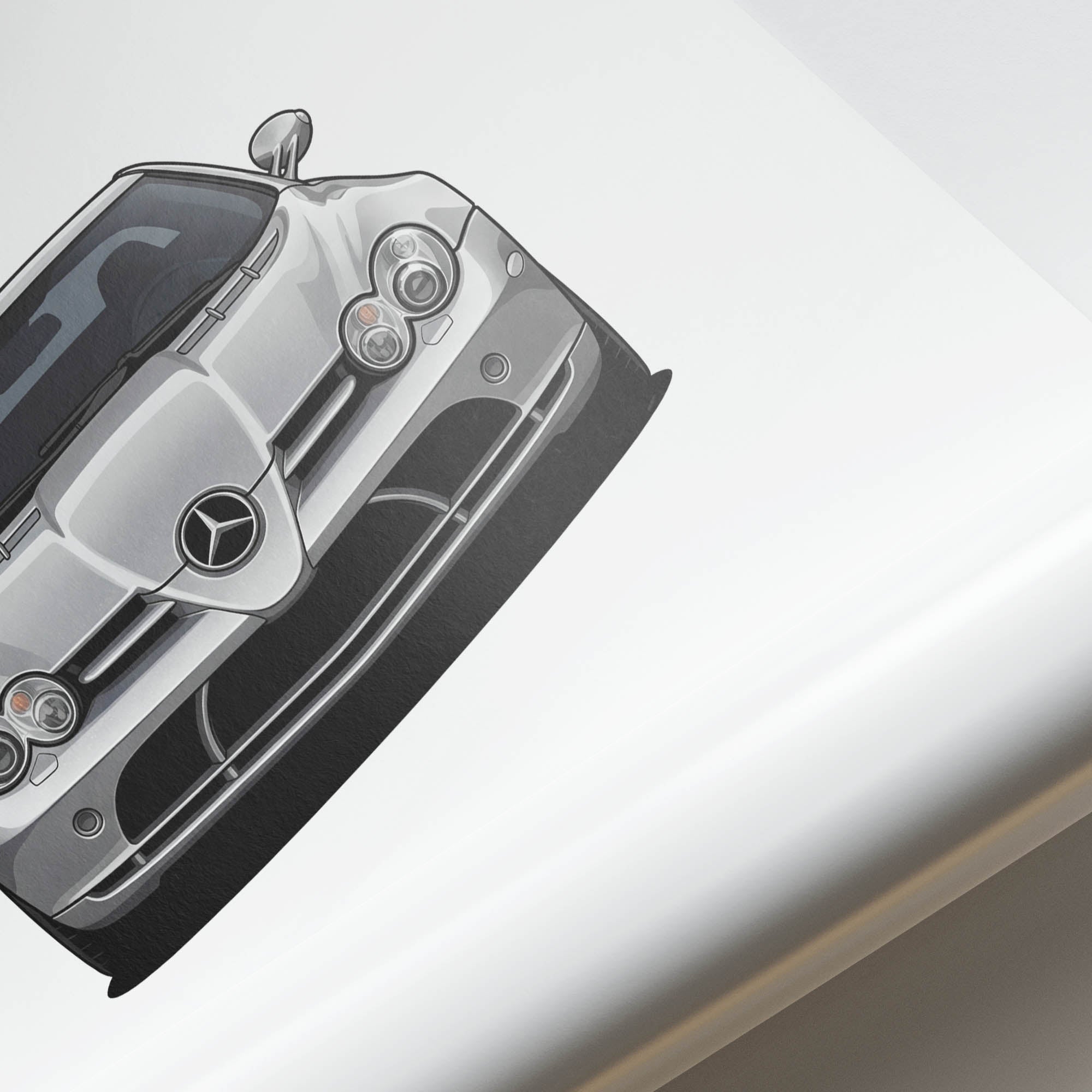 2004 Mercedes-Benz SLR McLaren Crystal – Car Print (Front)