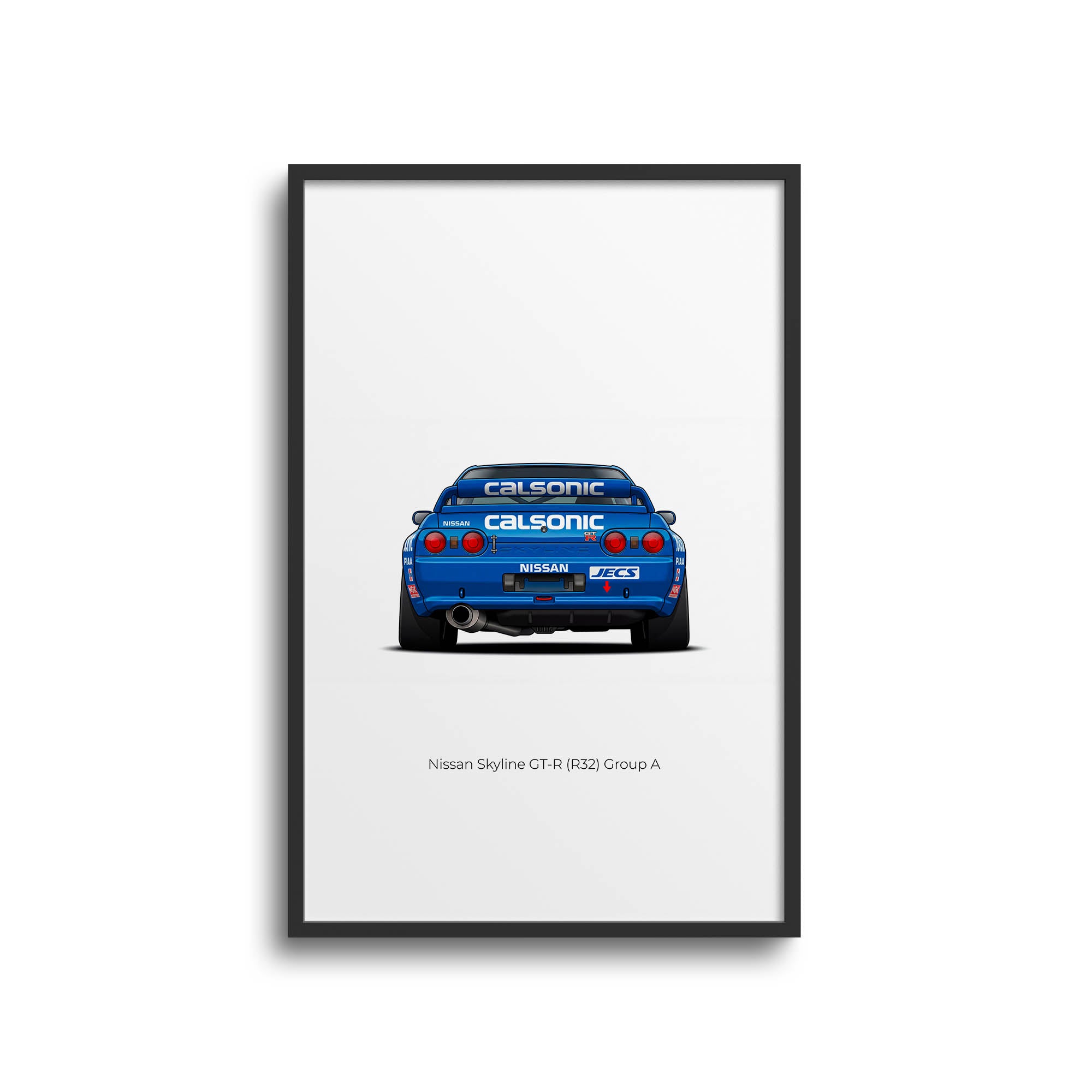 1991 Nissan Skyline GT R R32 Group A Calsonic – Car Print