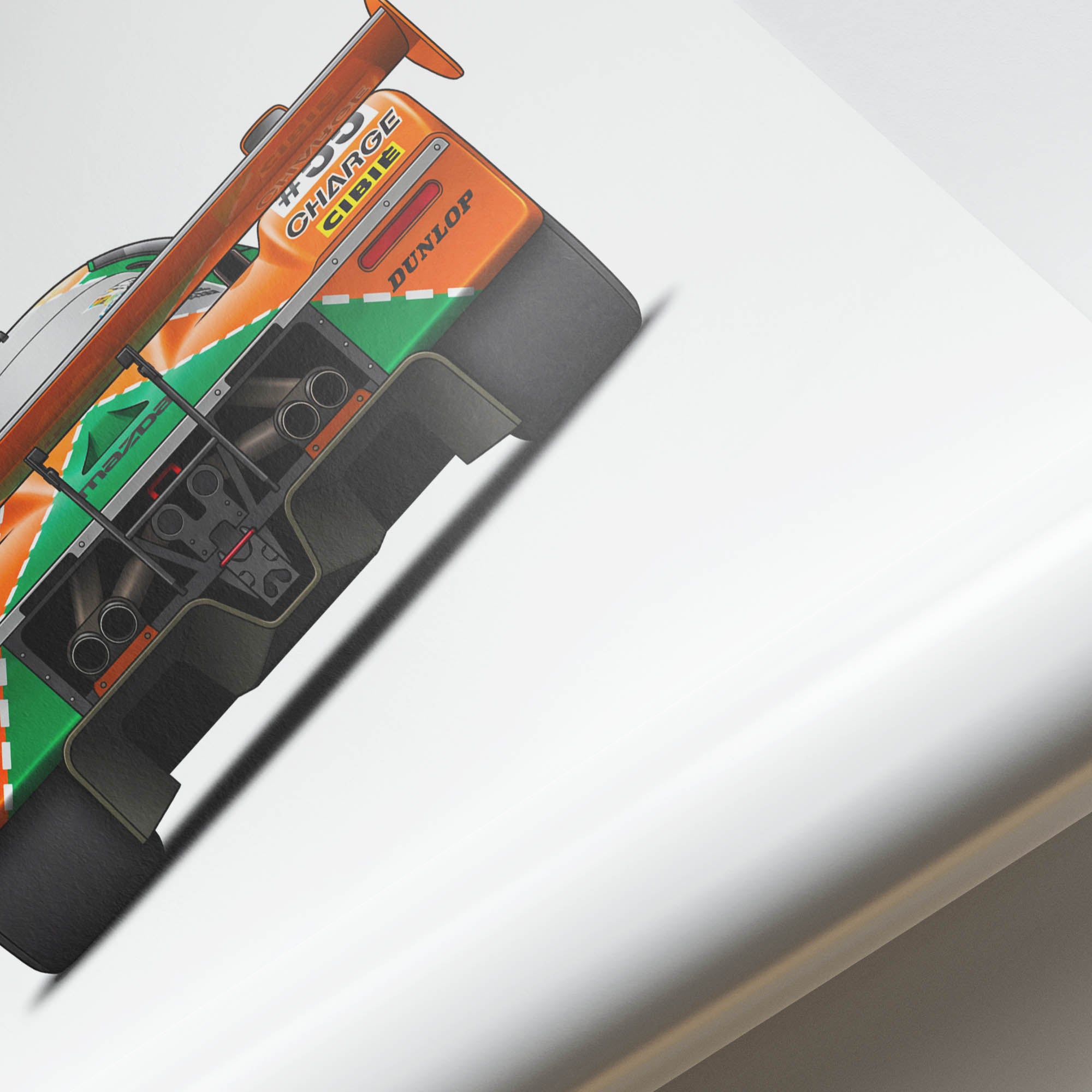 1991 Mazda 787B 55 Johnny Herbert – Car Print