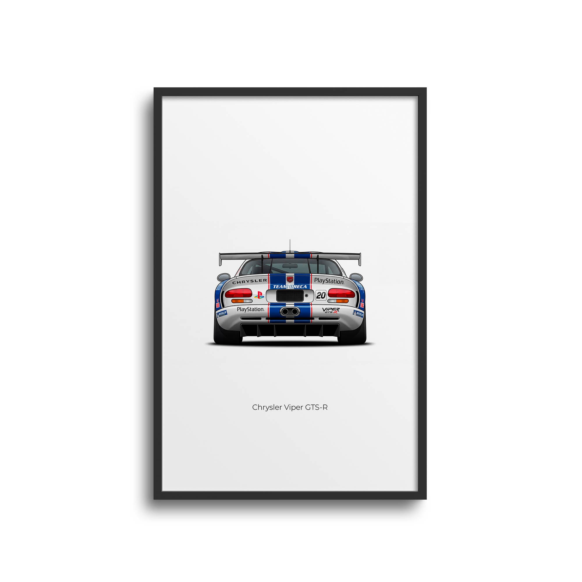 2001 Chrysler Viper Gts R Le Mans Team Oreca – Car Print