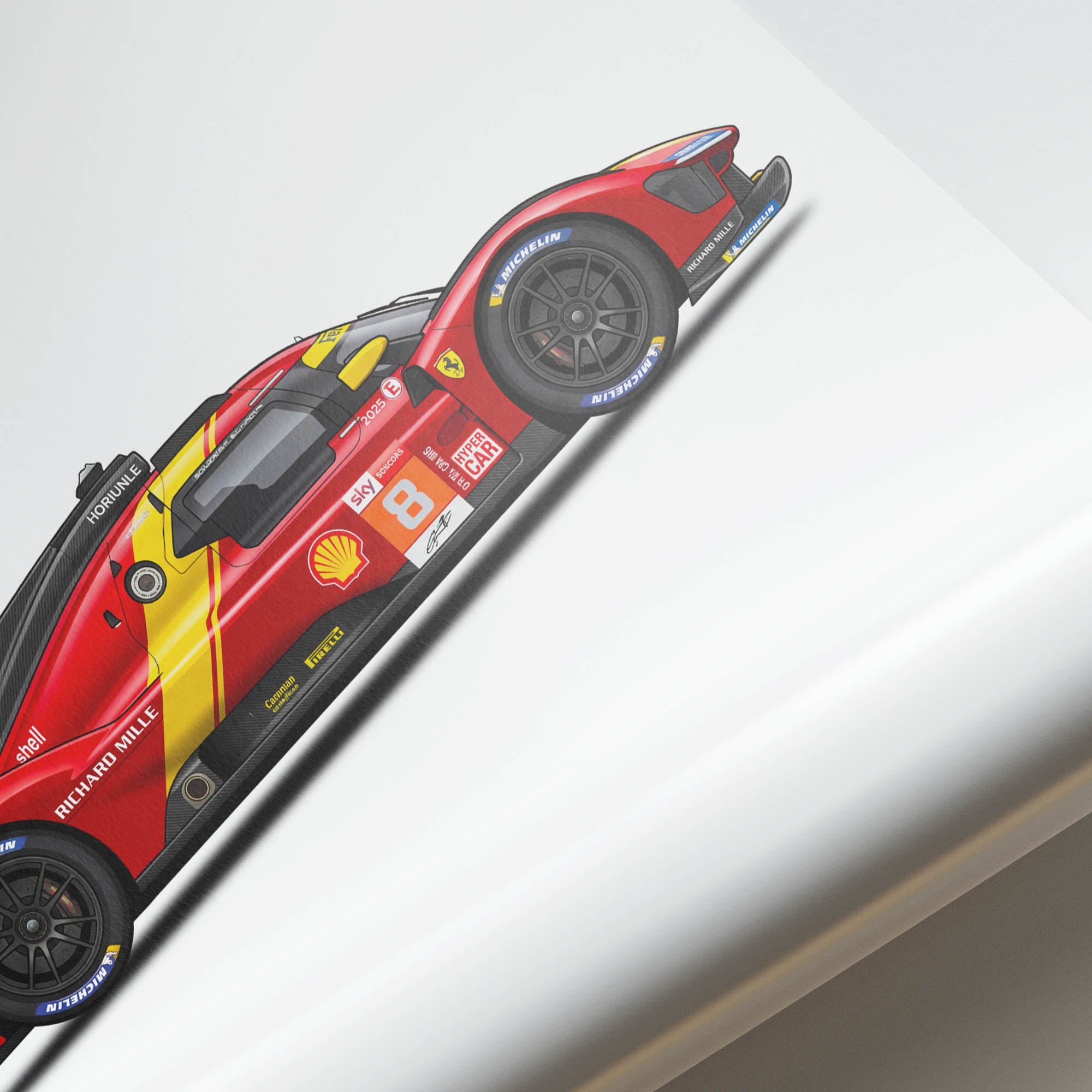 2025 Ferrari 499P Hypercar Scuderia Ferrari – Car Print