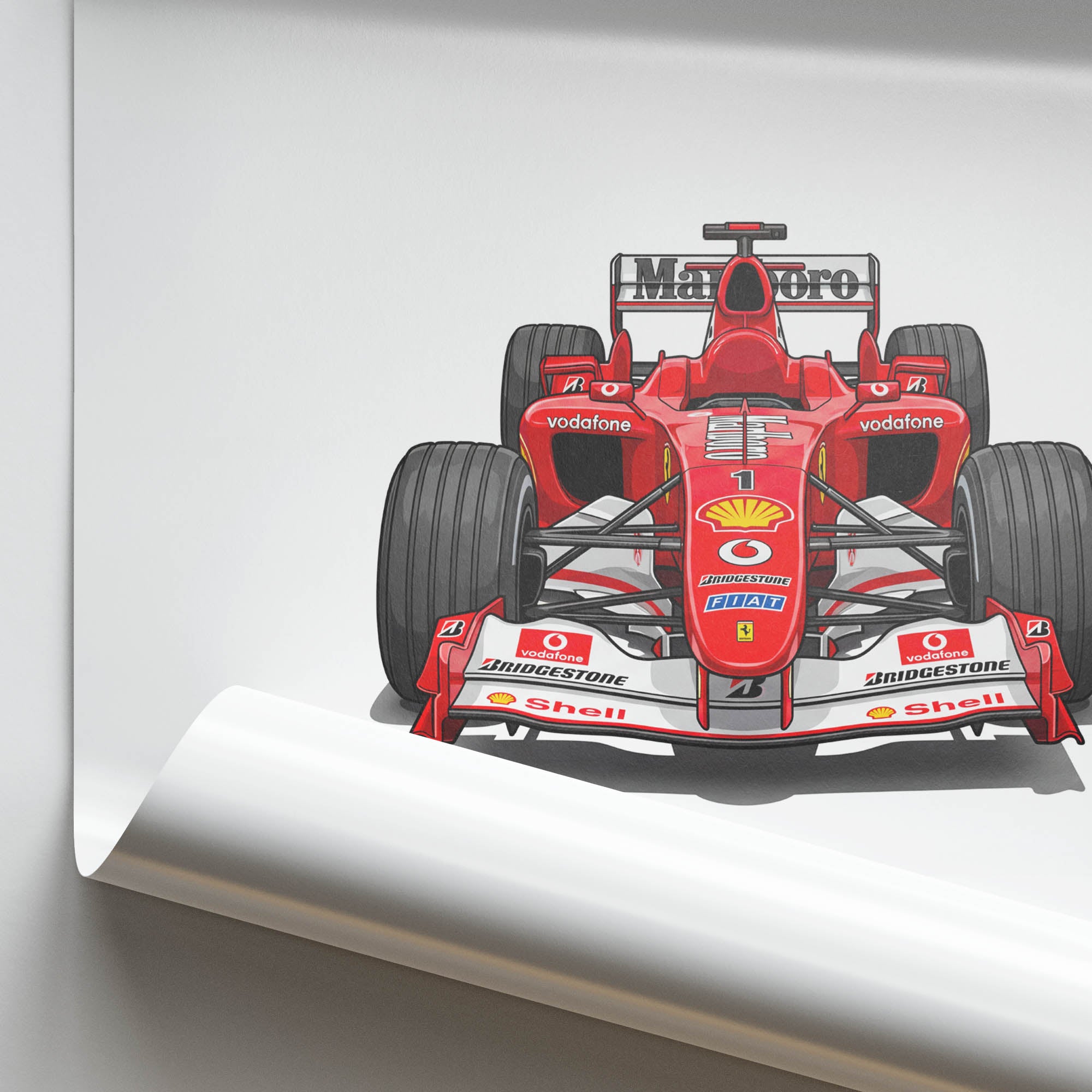 2004 Ferrari F2004 Michael Schumacher – Car Print