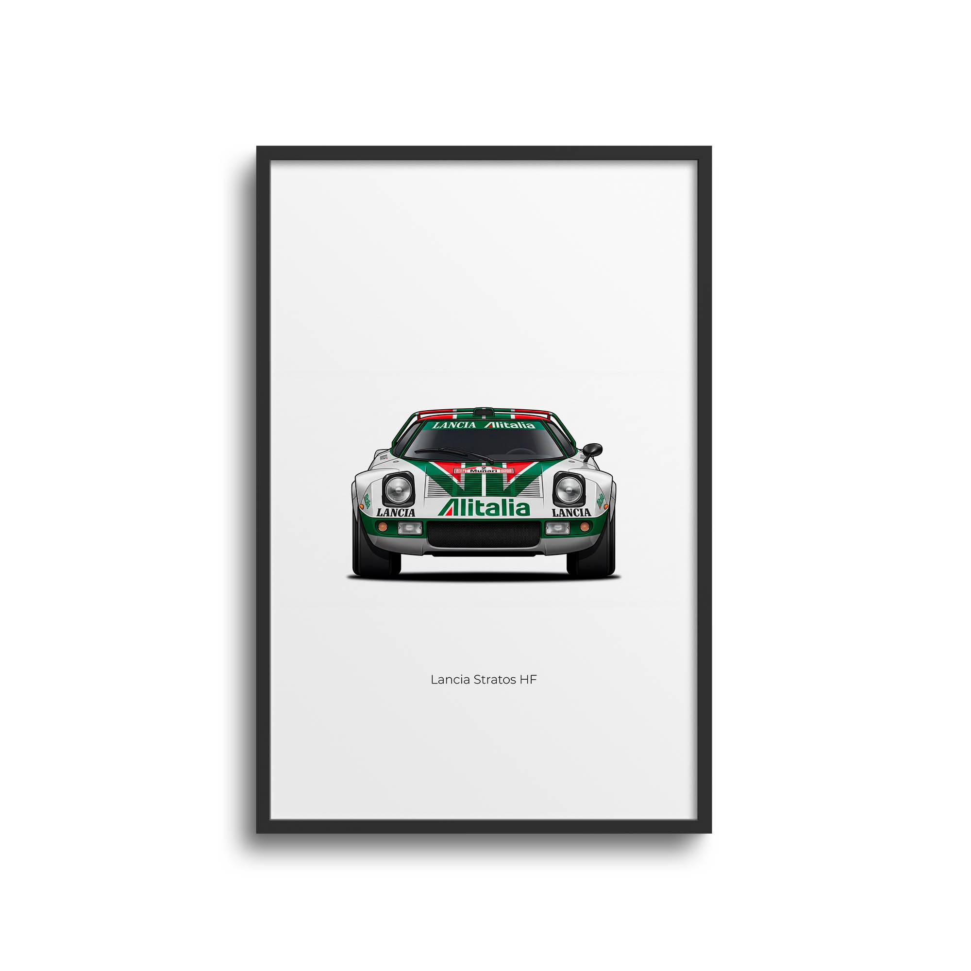 Lancia Stratos Poster - 1974 Sandro Munari Alitalia Livery Rally Art Print